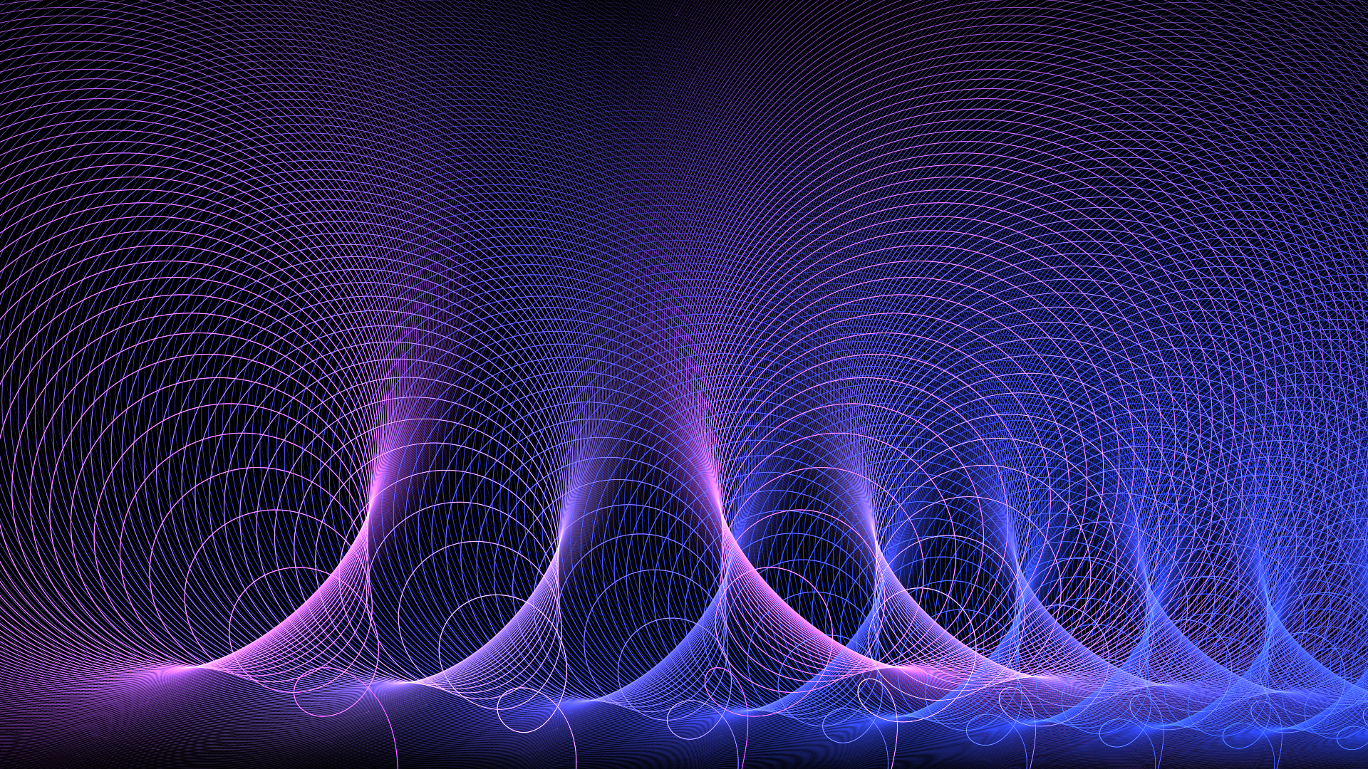 Onde energia astratte viola-blu, 1920x1080 Full HD 1080p, Desktop