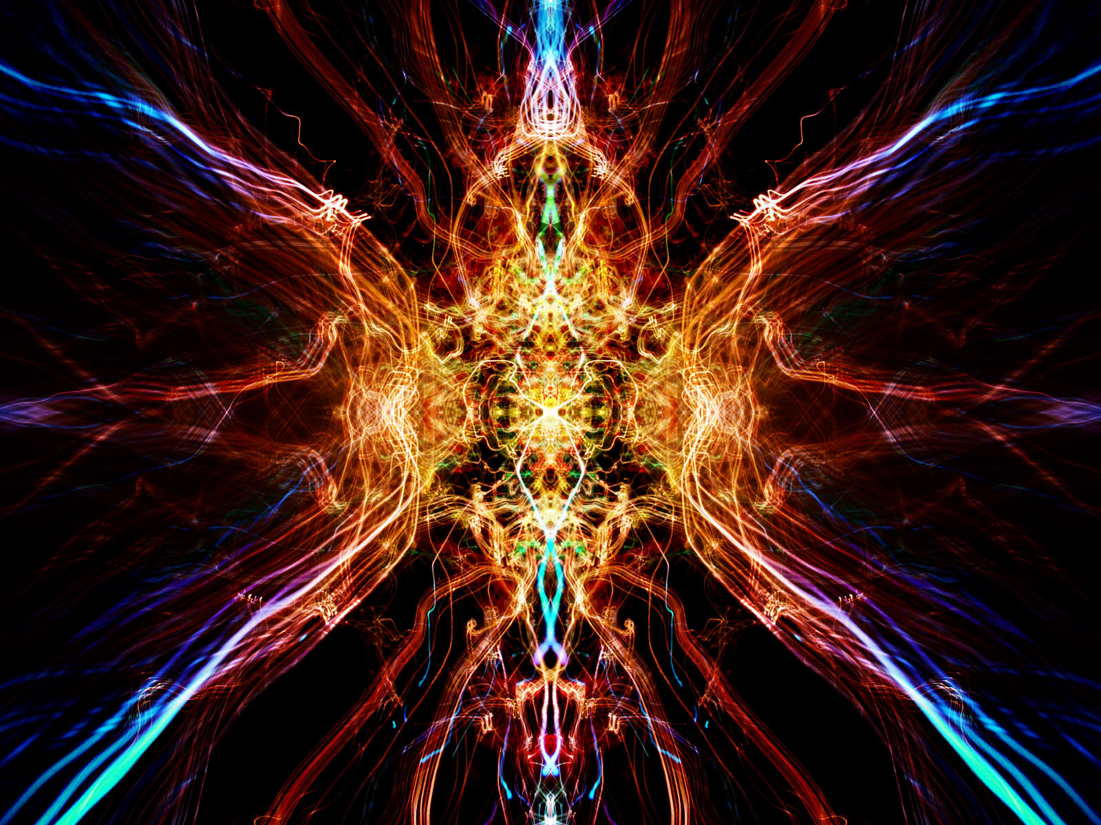 Frattale energia luminosa astratta, 1600x1200 900p, Laptop