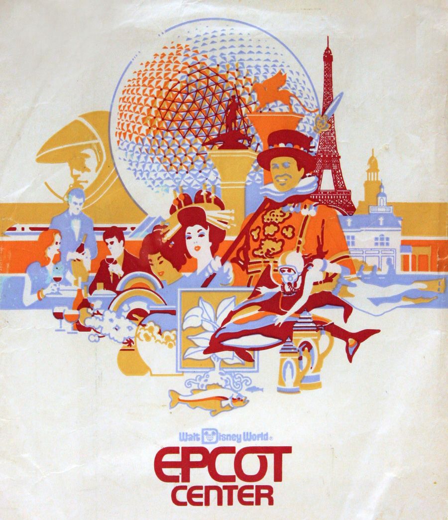 Poster retro Epcot Center Disney, 900x1044 Full HD Verticale, Samsung Galaxy