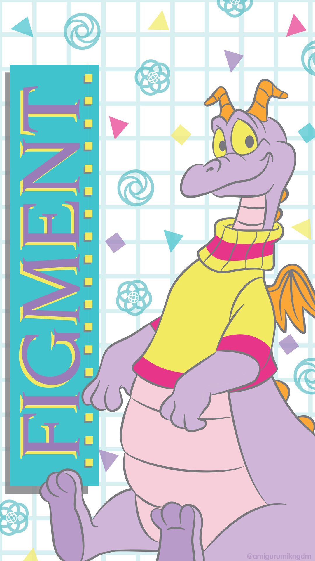 Figment drago viola Epcot, 1080x1920 Full HD Verticale, Samsung Galaxy
