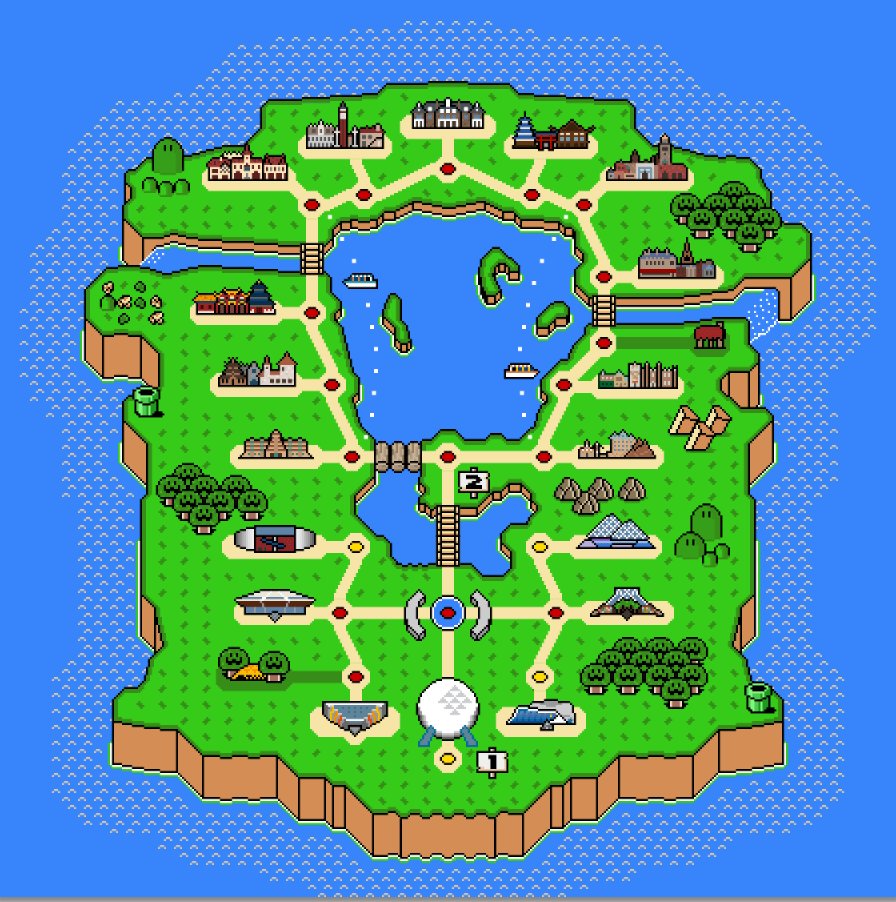 Mappa pixel art stile Epcot, 896x902 Full HD Verticale, iPhone