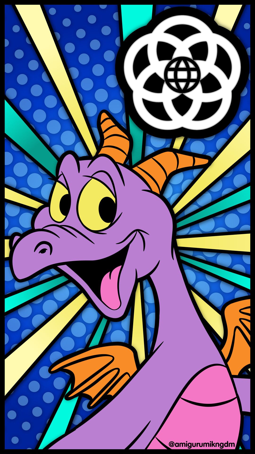 Figment drago viola Epcot, 1080x1920 Full HD Verticale, Samsung Galaxy