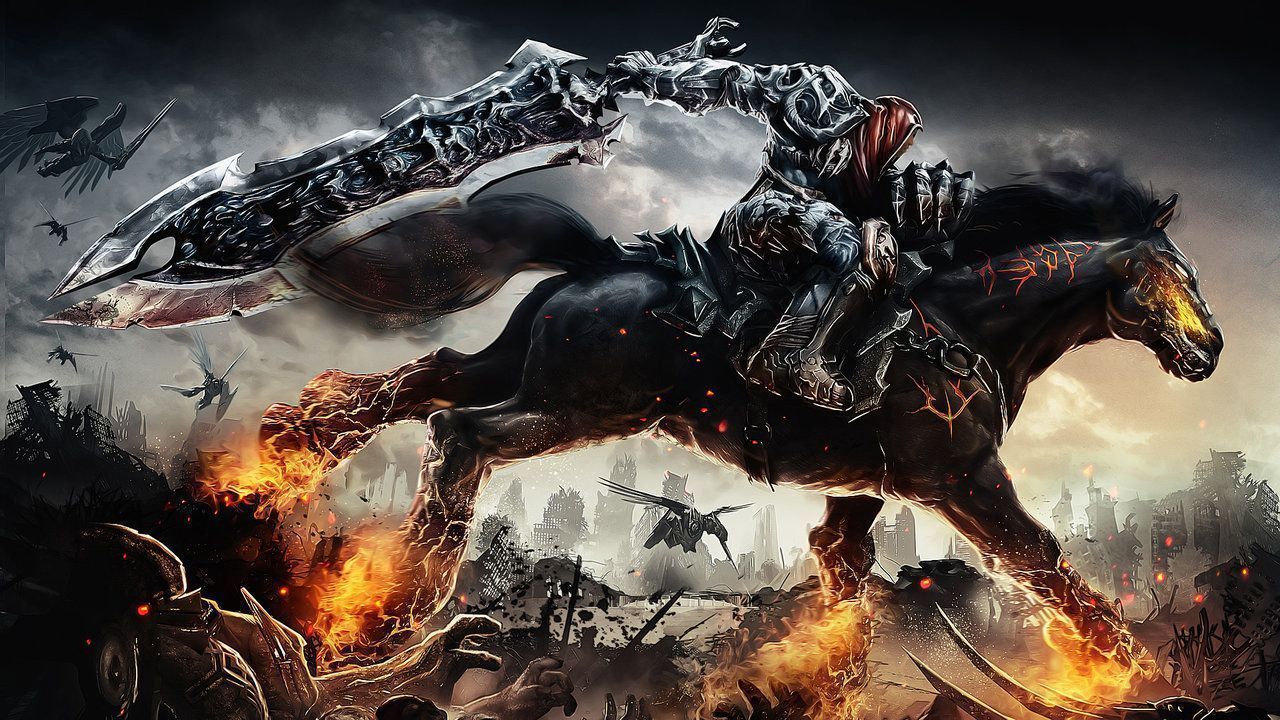Darksiders cavaliere su cavallo, 1280x720 HD, Desktop