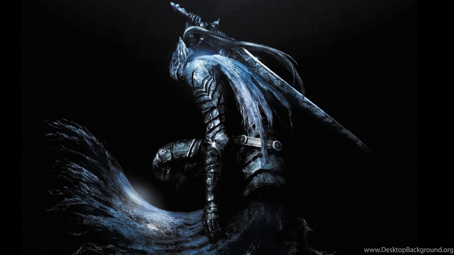 Cavaliere Dark Souls spada blu, 1920x1080 1080p, PC Desktop