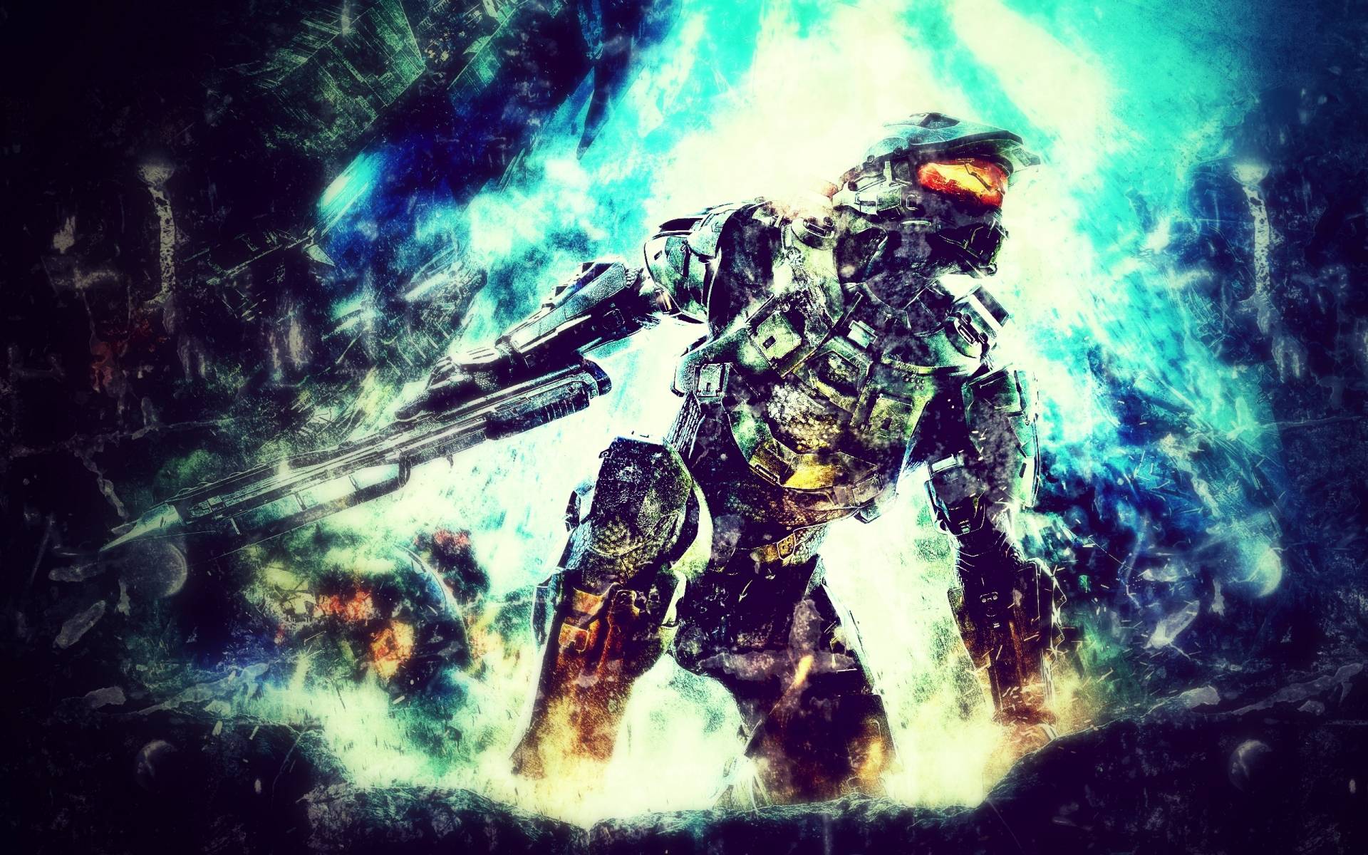 Master Chief Halo con arma, sparatutto FPS, 1920x1200 WUXGA, Laptop