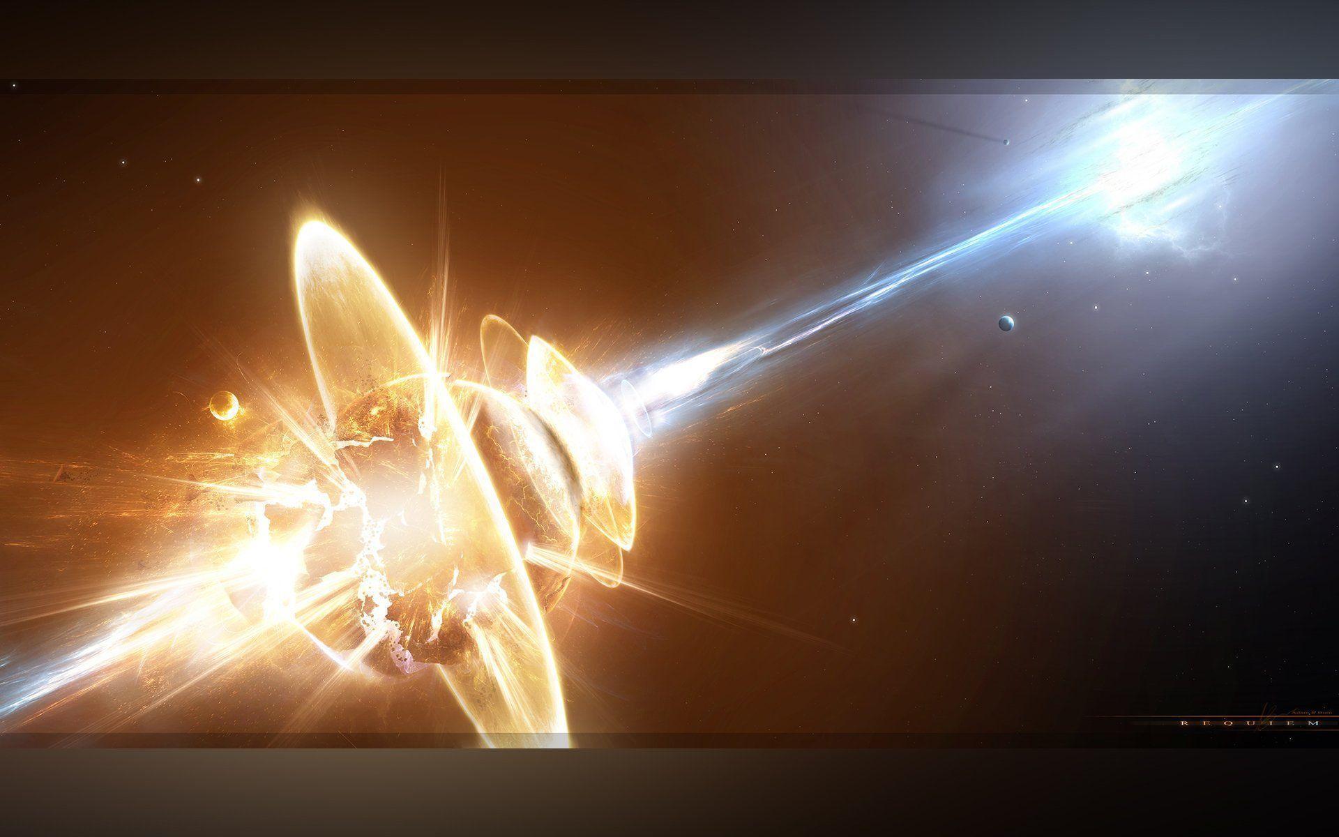 Esplosione luminosa spazio epico, 1920x1200 Full HD+ WUXGA, Desktop