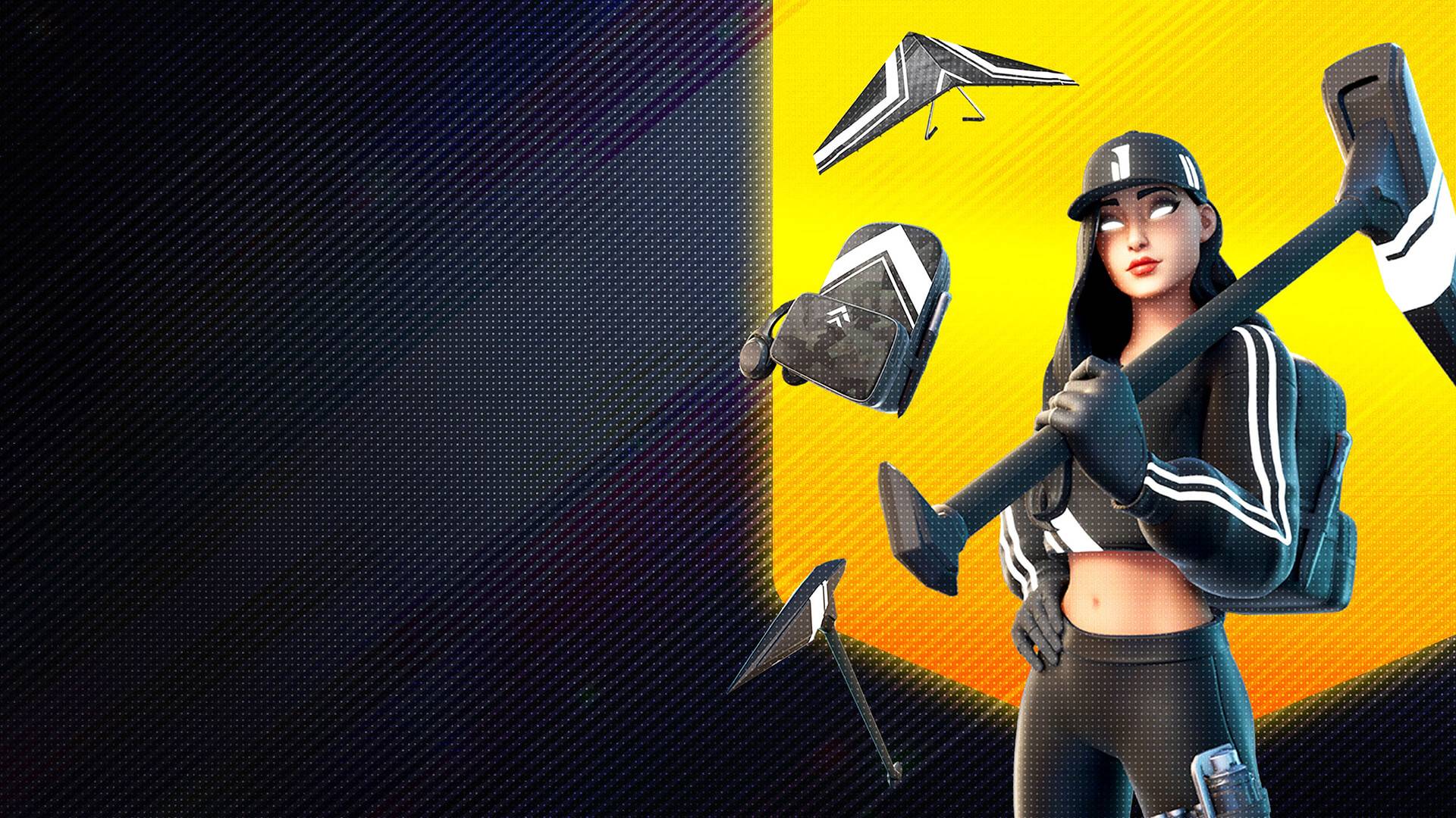 Personaggio Fortnite con ascia, Epic Games, 1920x1080 Full HD 1080p, Laptop