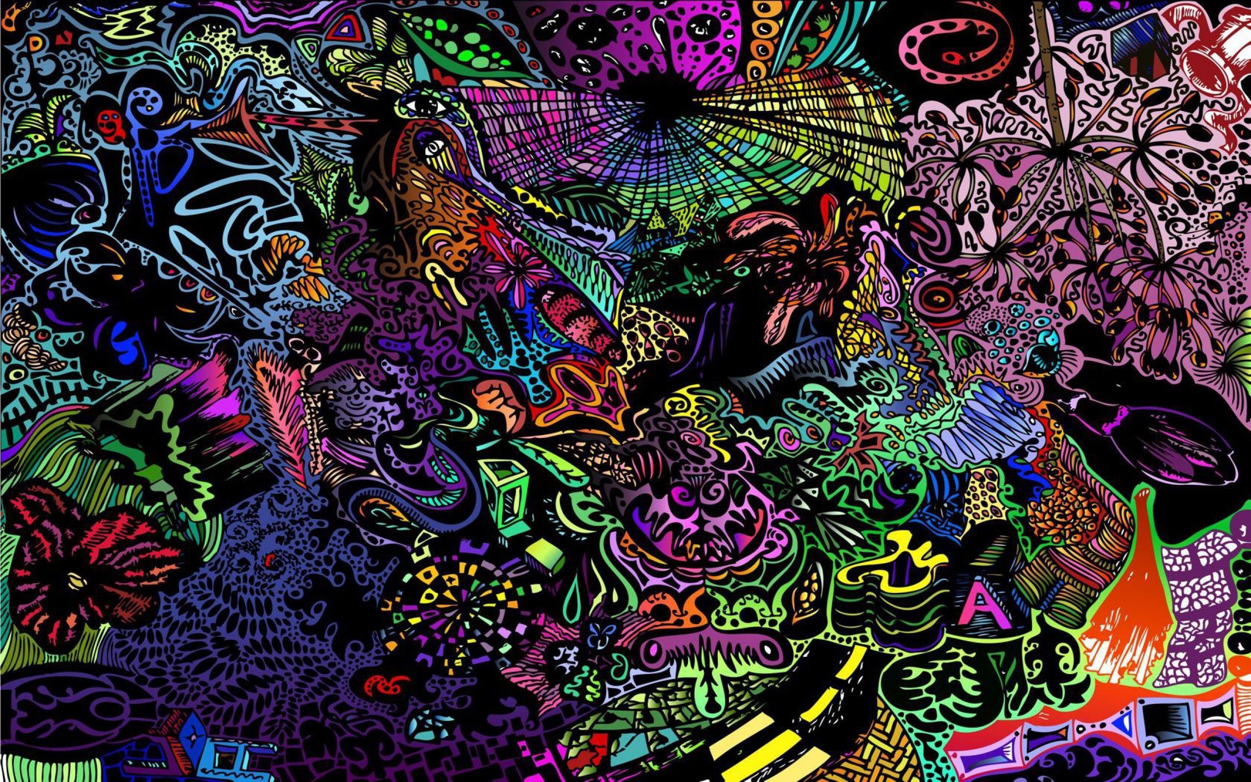 Motivo psichedelico astratto colorato, 2560x1600 WQXGA, PC