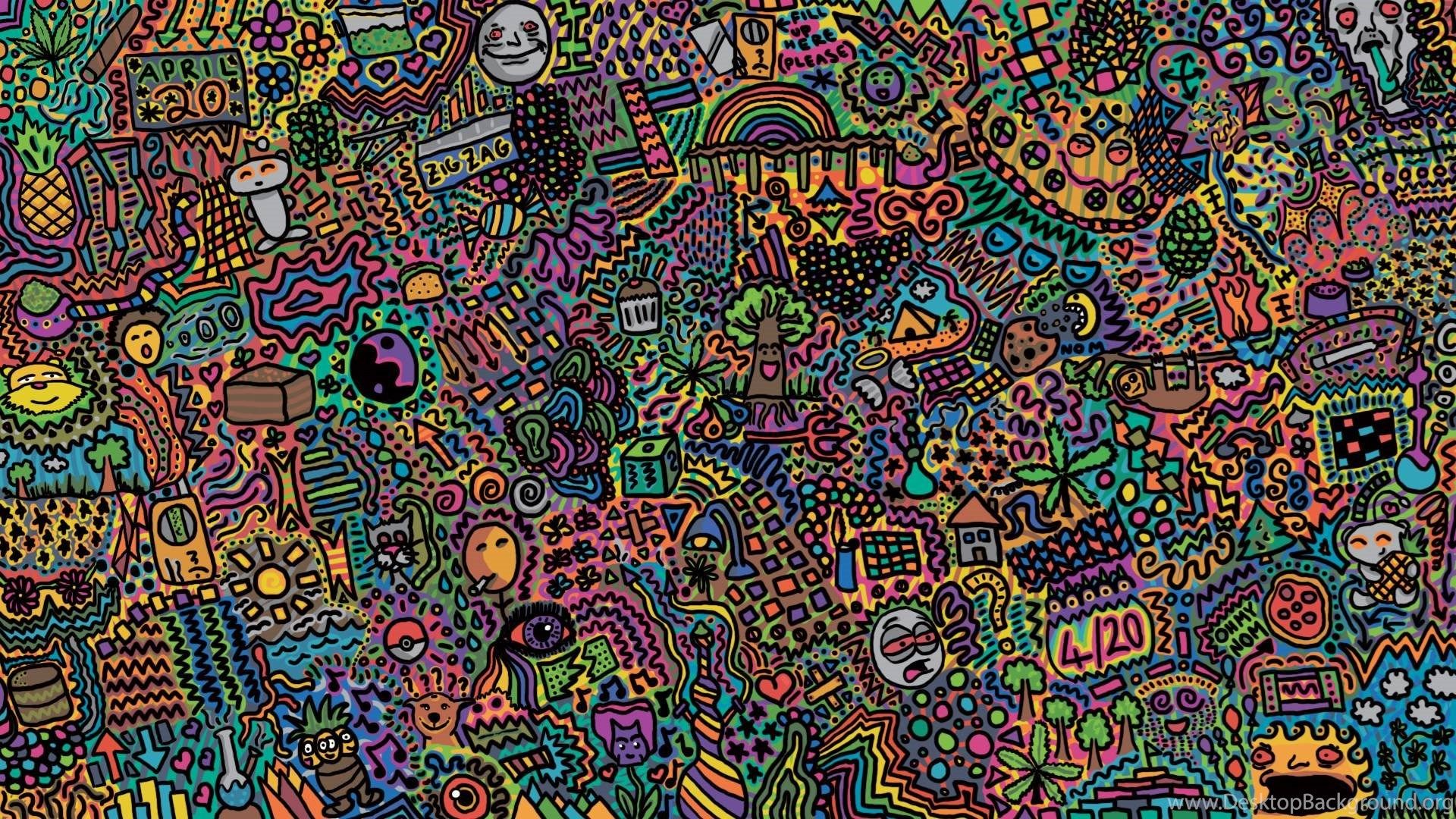 Erba psichedelica astratta colorata, 1920x1080 1080p, Desktop