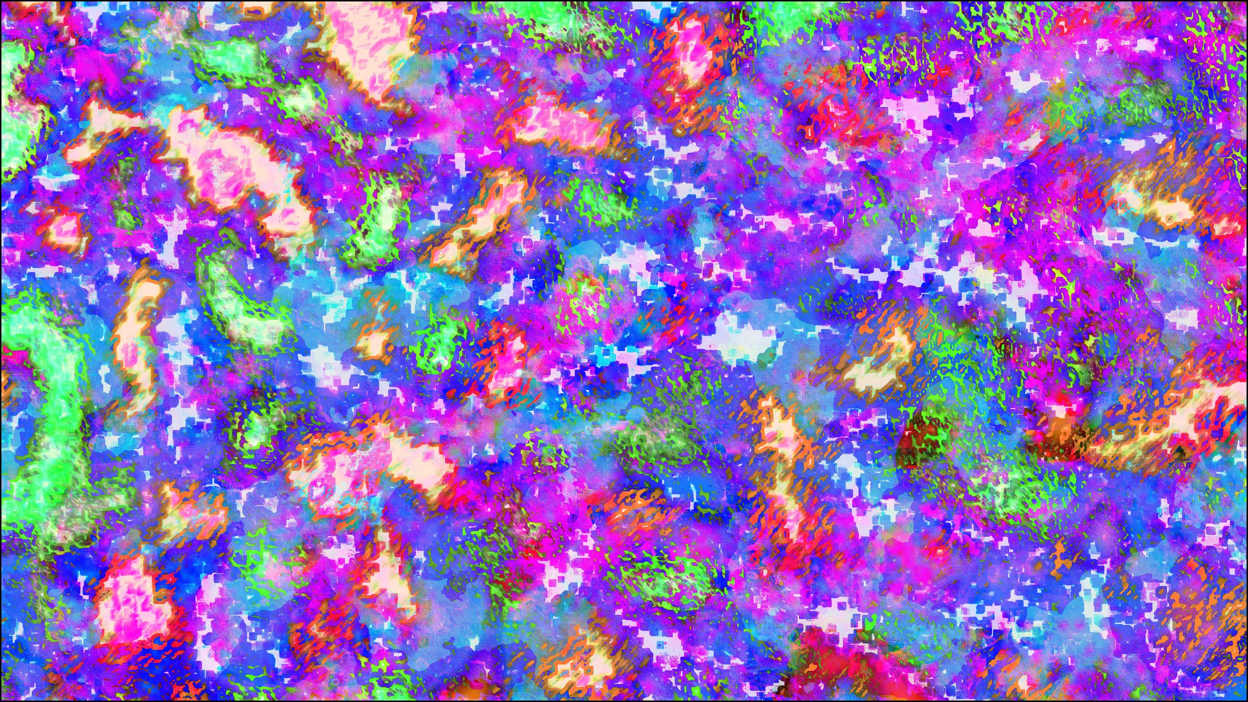 Texture psichedelica astratta multicolore, 2560x1440 2K, Desktop