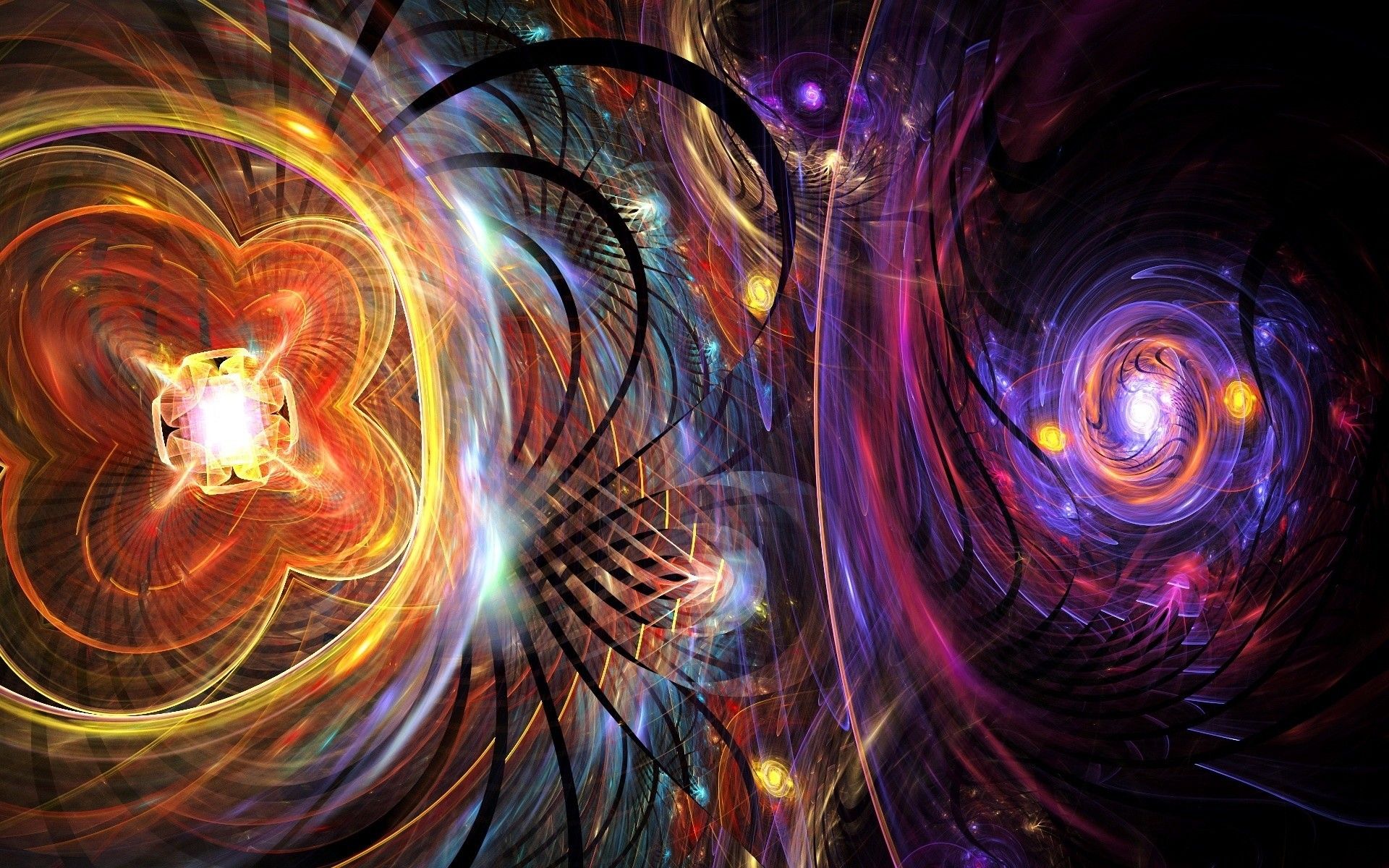 Frattali psichedelici colorati astratti, 1920x1200 WUXGA, Laptop