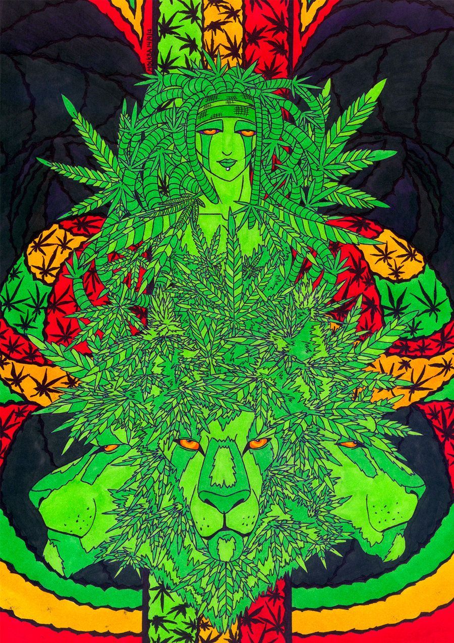 Foglie cannabis con logo HUF, 1080x1350 Verticale, Telefono