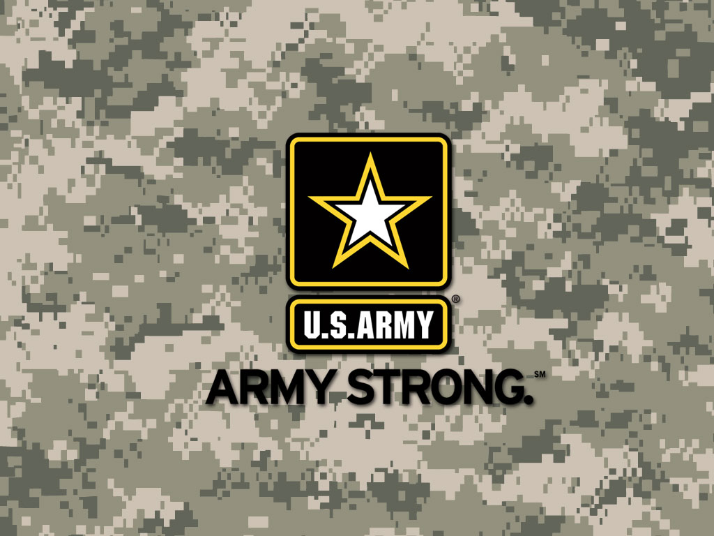 Logo U.S. Army mimetico, 1024x768 HD, Desktop