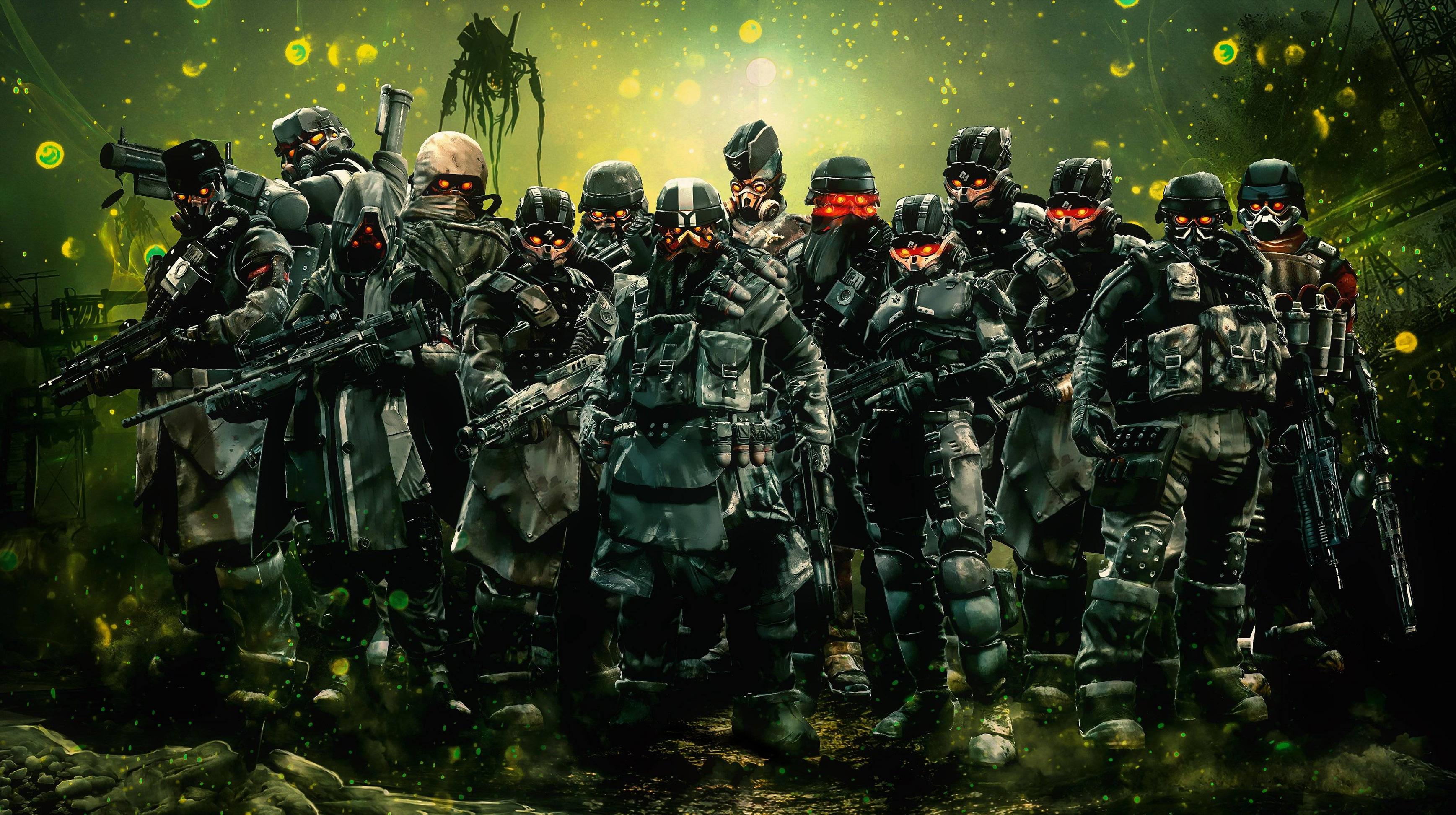 Soldati Helghast Killzone esercito, 3474x1944 2K, Monitor Gaming