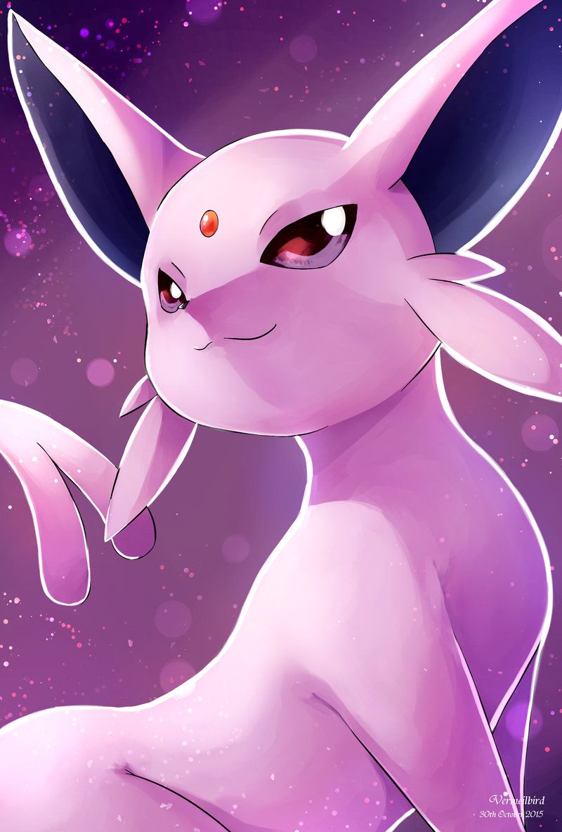 Espeon Pokémon viola, 800x1184 Verticale, Telefono