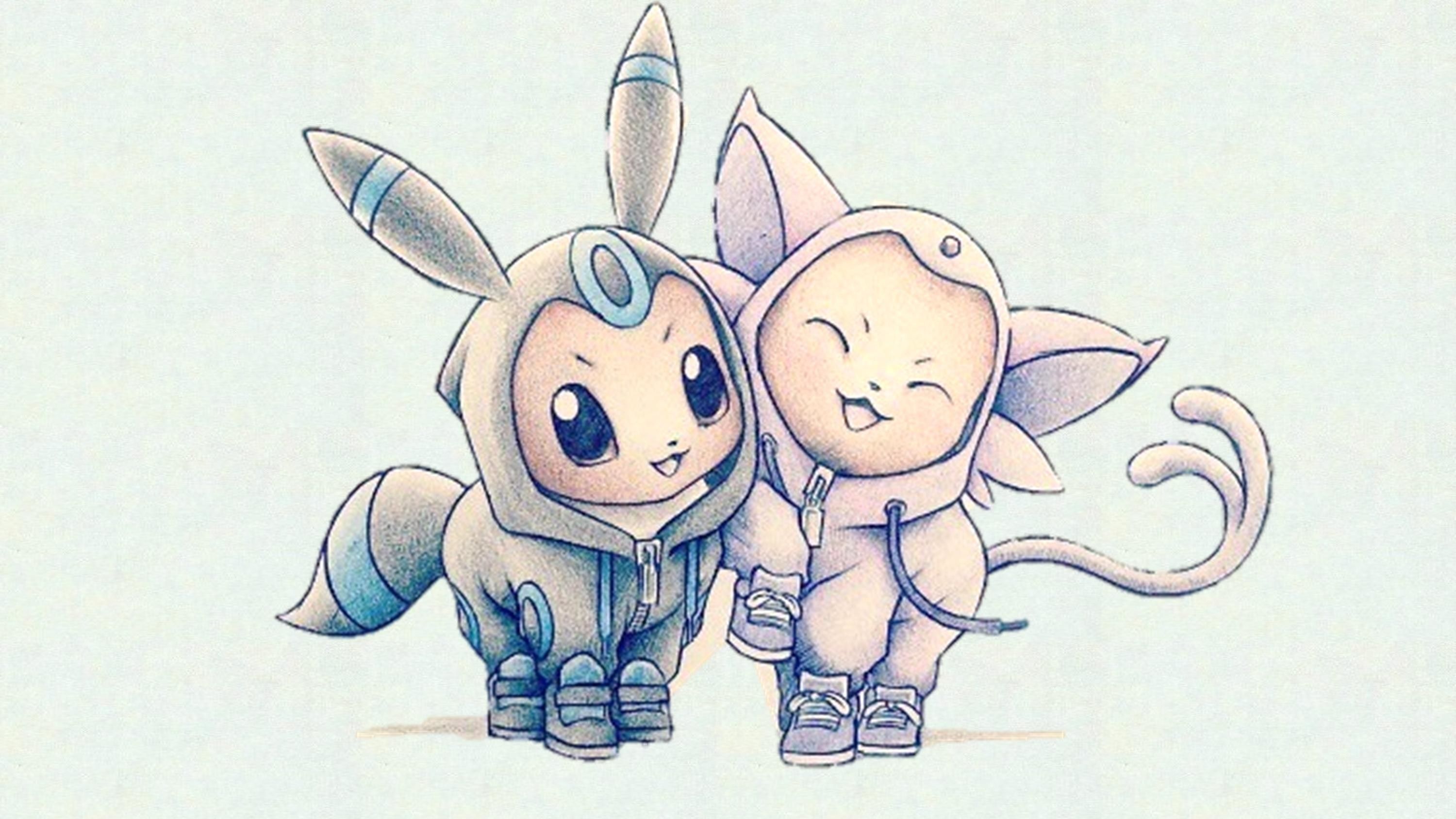 Espeon Pokémon su tastiera, 1600x900 HD Ready, Desktop