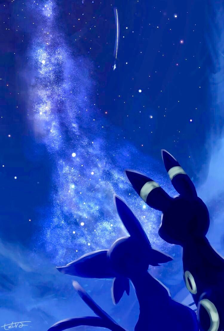 Espeon e Umbreon osservano stelle, 750x1109 Full HD Verticale, Realme