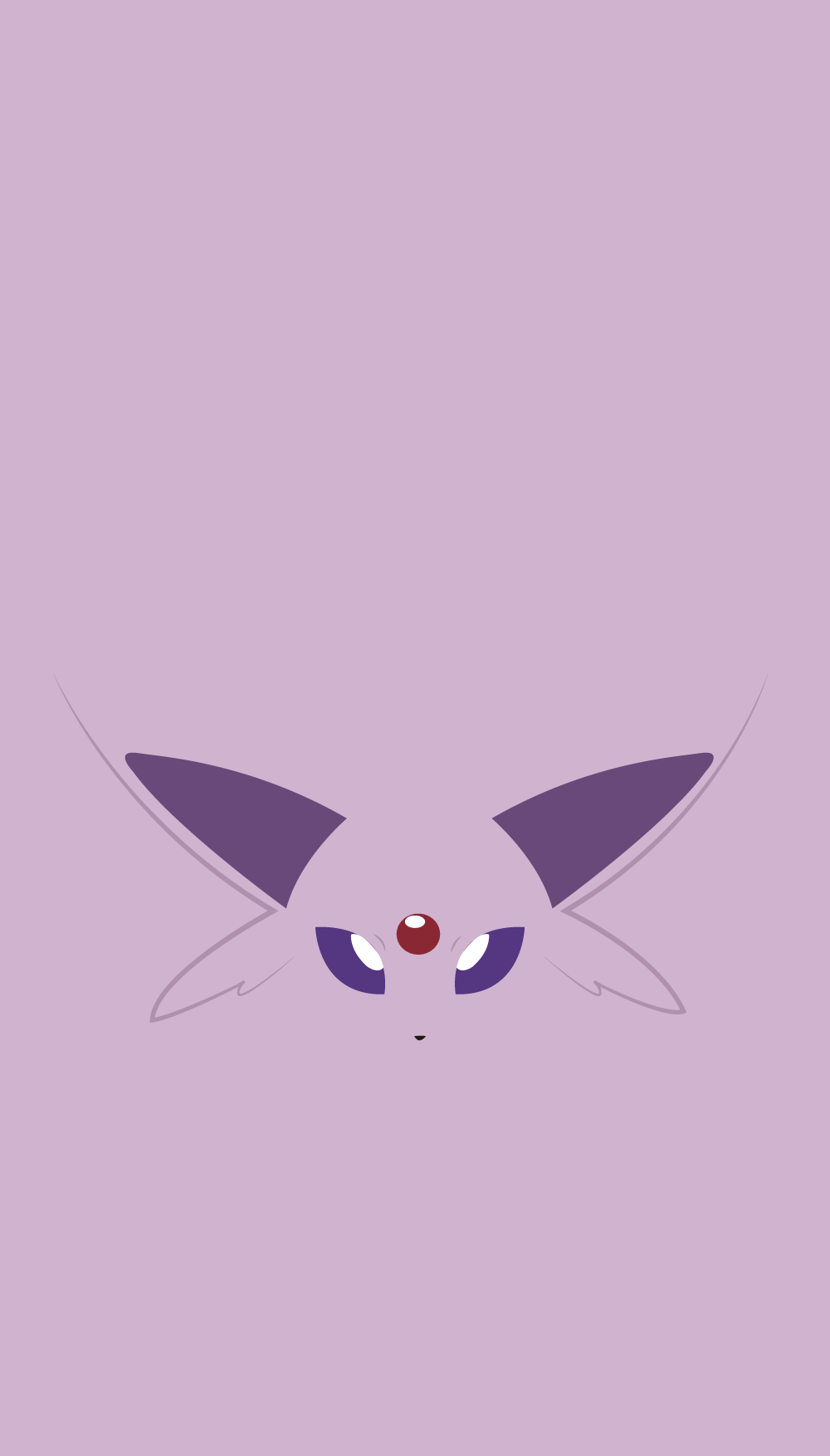 Espeon minimalista Pokemon, creature tascabili, 1000x1754 Full HD Verticale, iPhone