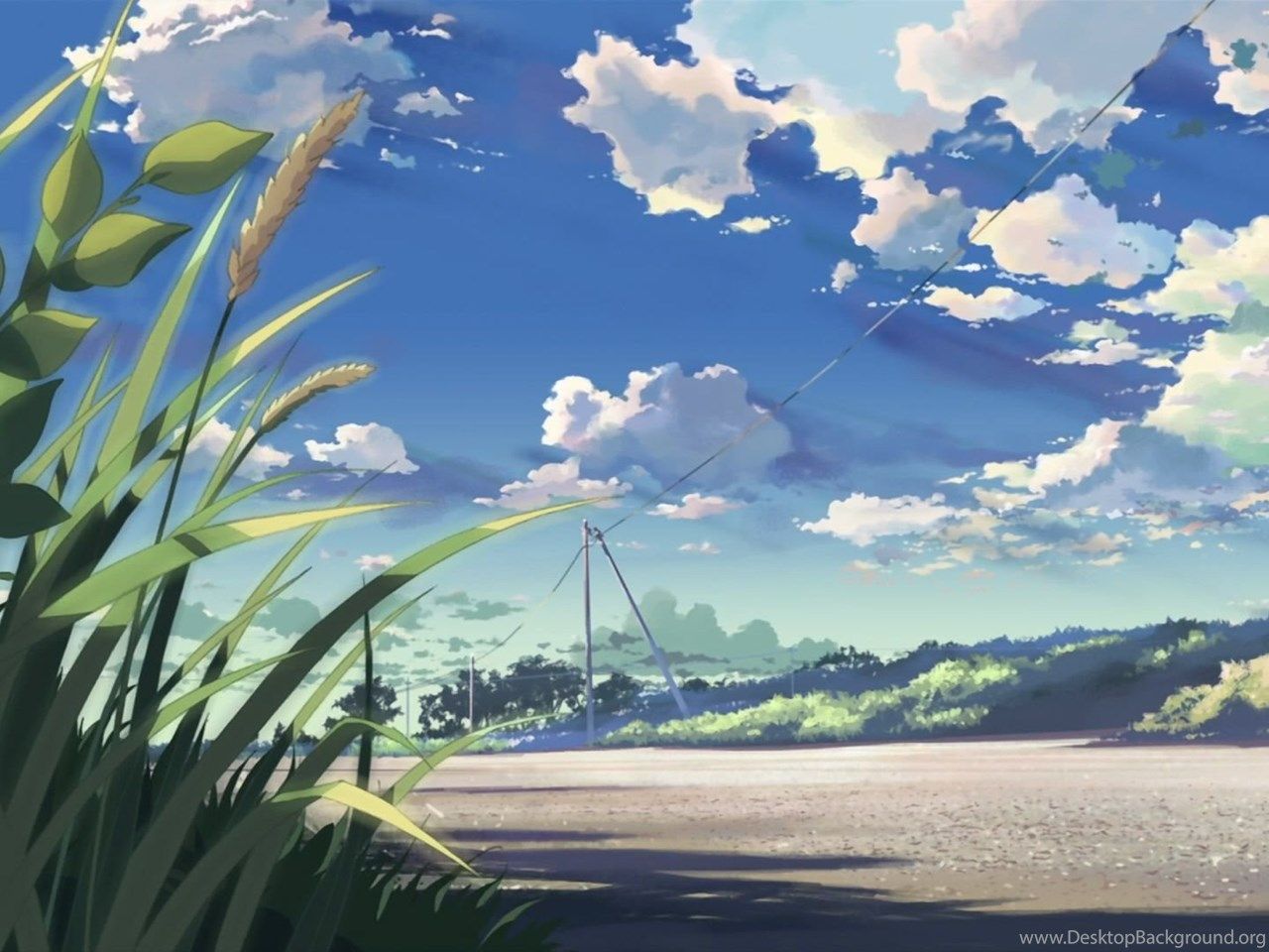 Paesaggio anime cielo estivo, 1280x960 720p, PC