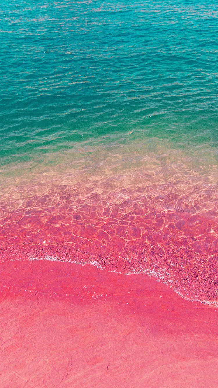 Spiaggia rosa e mare turchese, 750x1334 Full HD Verticale, iPhone