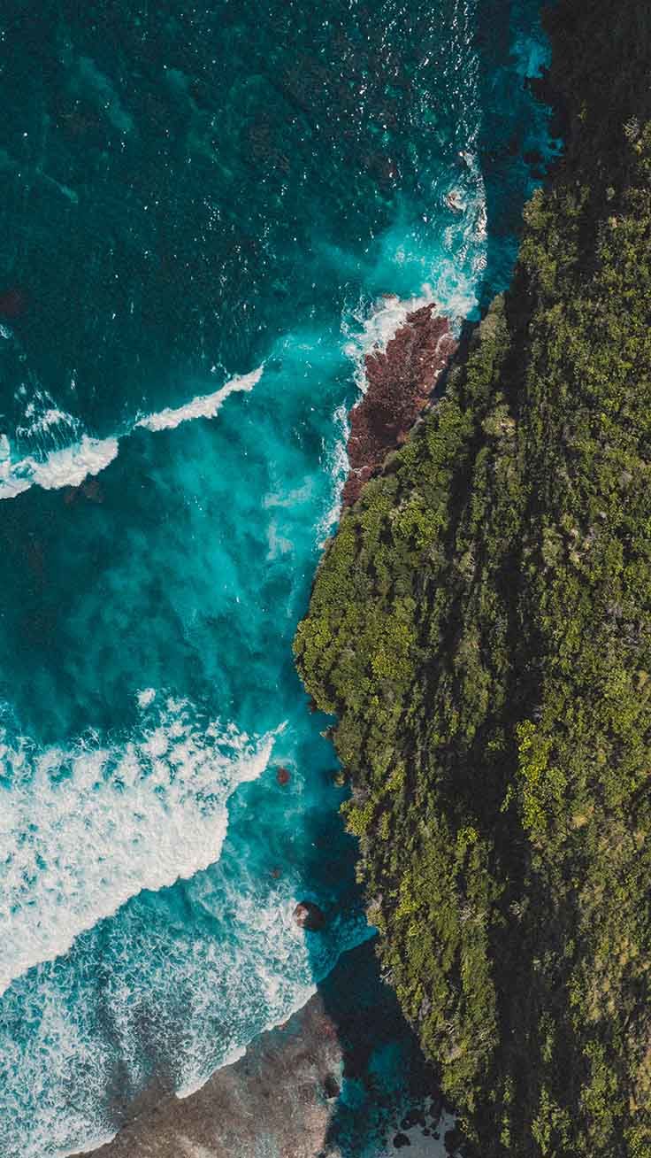 Costa rocciosa e oceano turchese, 736x1308 Full HD Verticale, iPhone