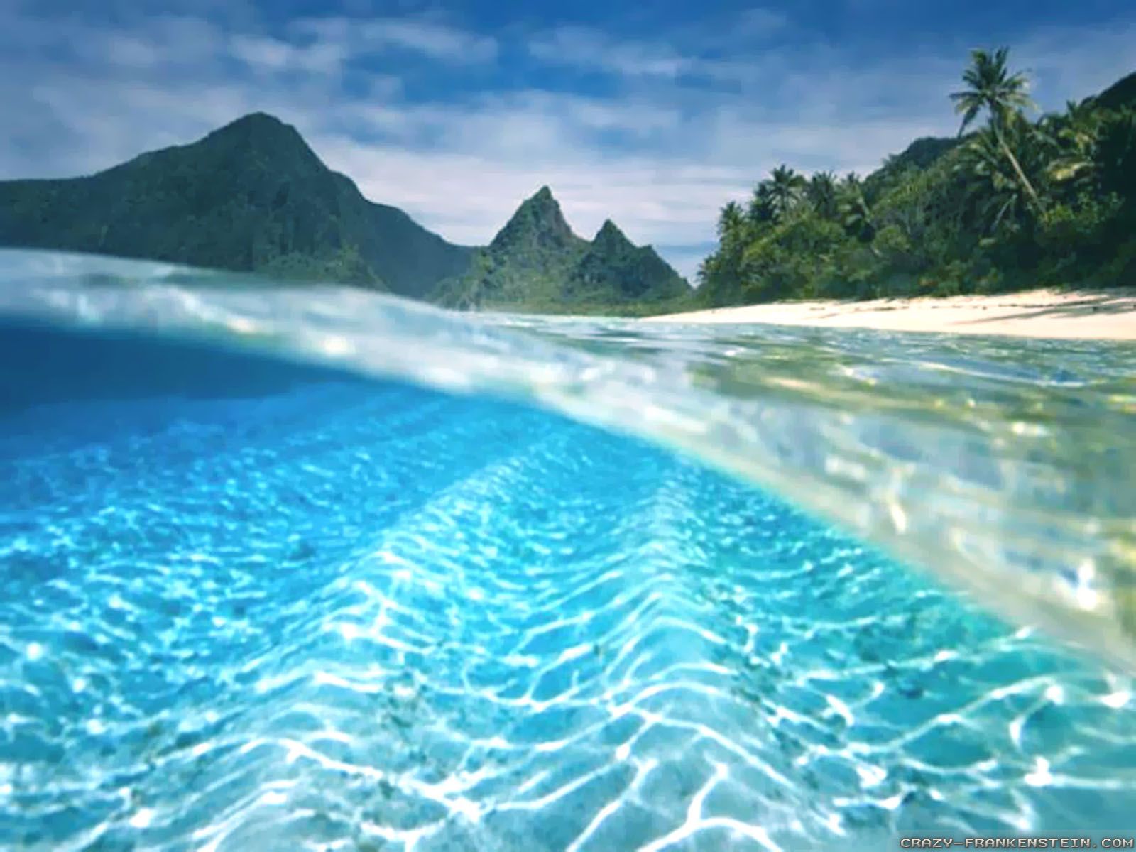 Isola tropicale con molo, 2558x1411 Hi-Res, Desktop