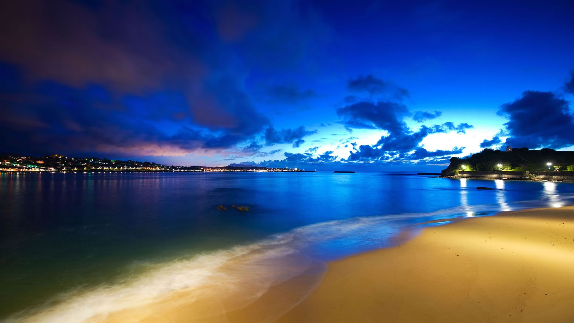Spiaggia tropicale con palme, 1920x1200 Full HD+ WUXGA, PC Desktop