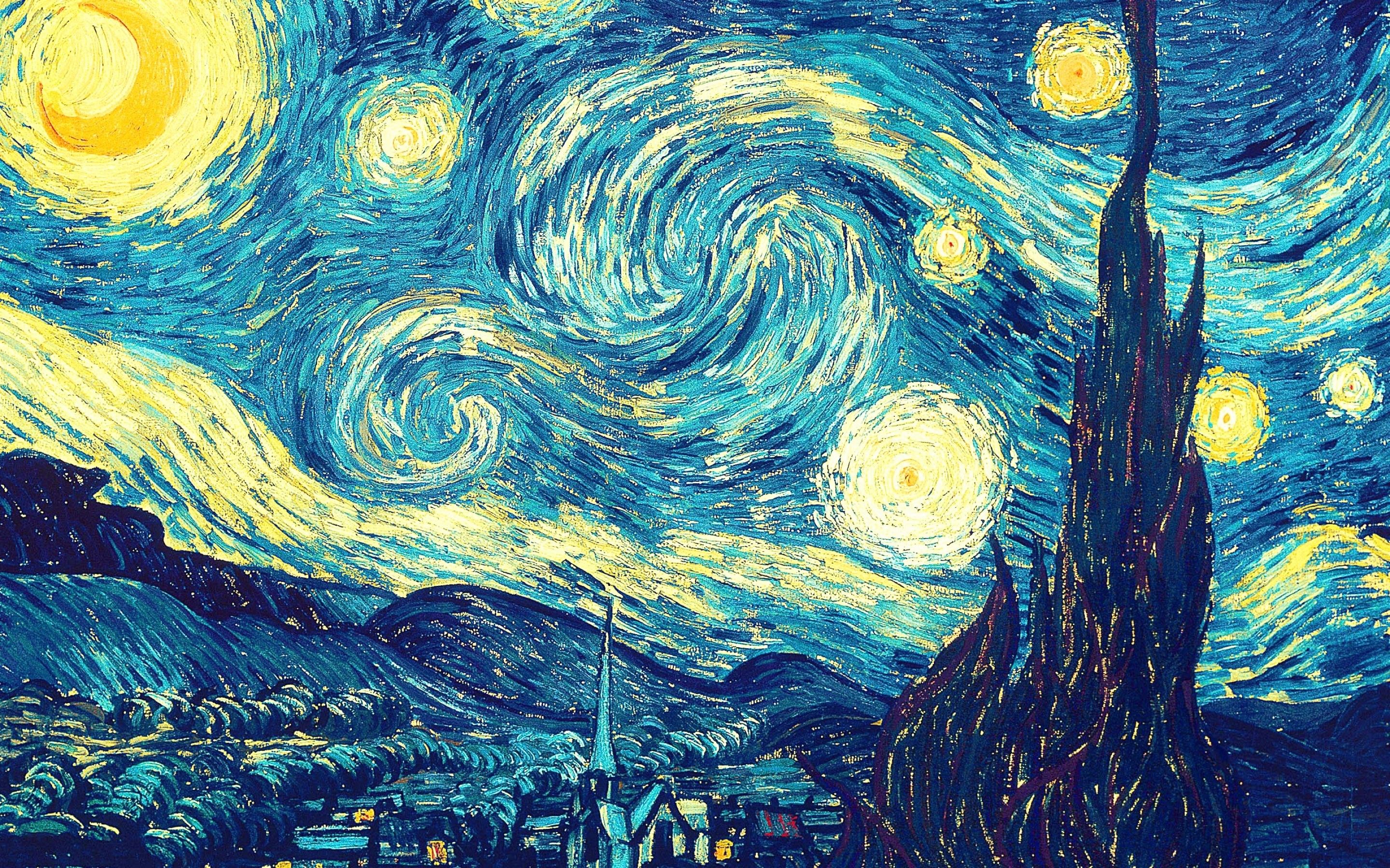 Notte stellata Van Gogh, 2880x1800 WQXGA, Monitor Gaming