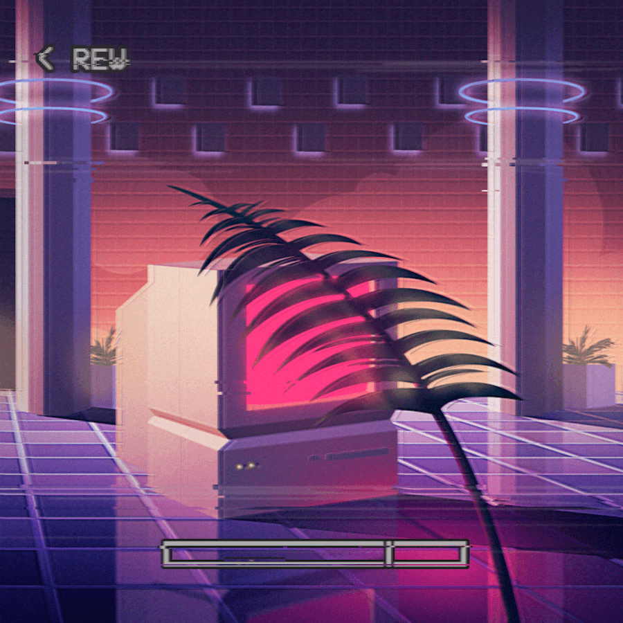 Vaporwave TV VHS retrò, 900x900 HD, Laptop