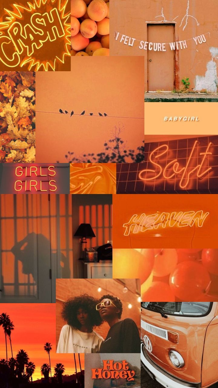 Aesthetic Arancioni con Ragazze, 1920x1080 1080p, PC