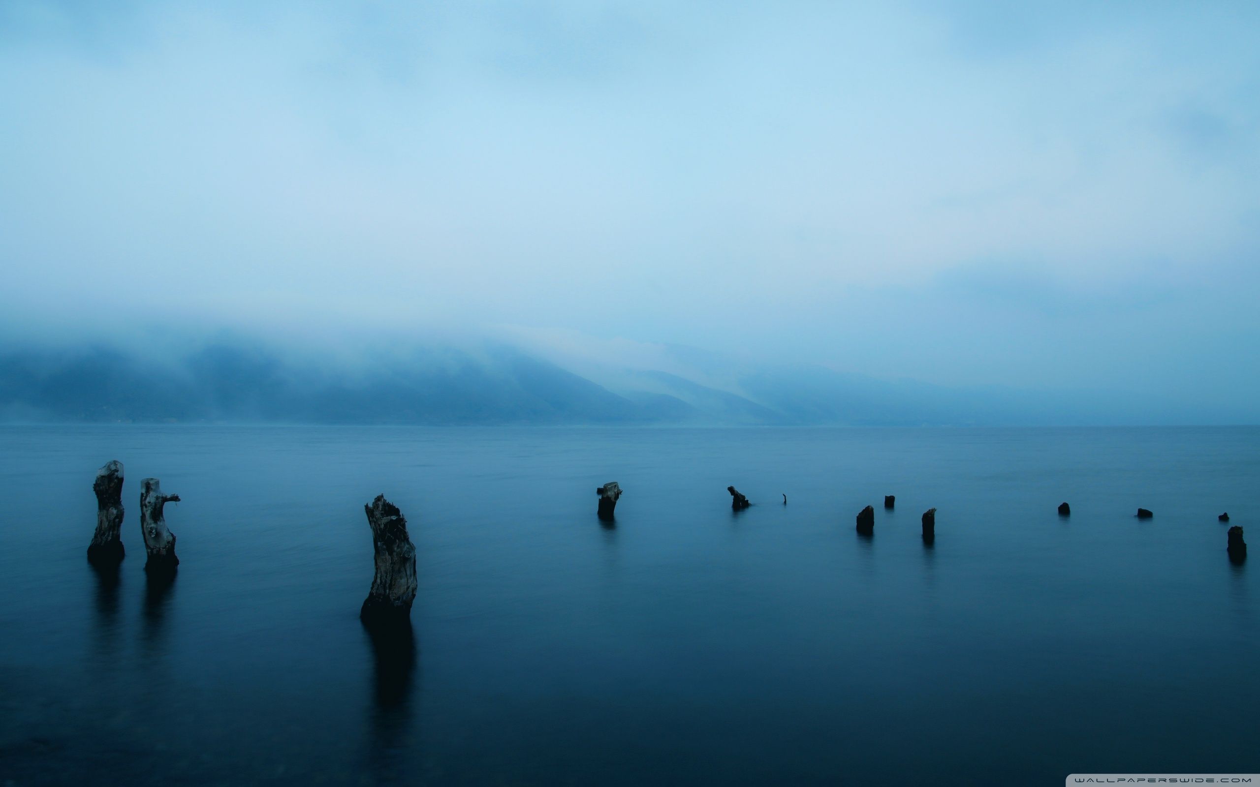 Palafitte nella nebbia blu, 2560x1600 WQXGA, Laptop