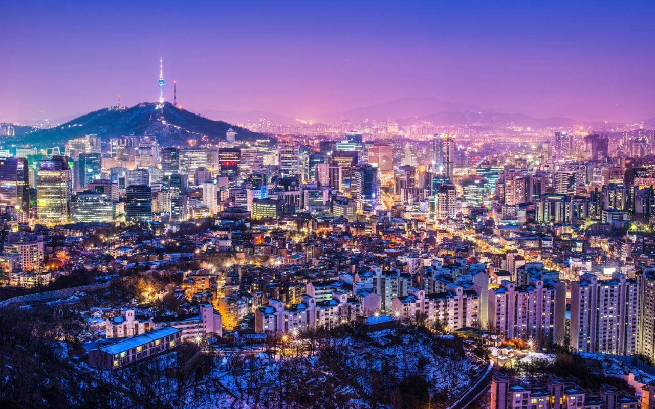 Skyline notturno di Seoul, 1280x800 720p, Acer Nitro