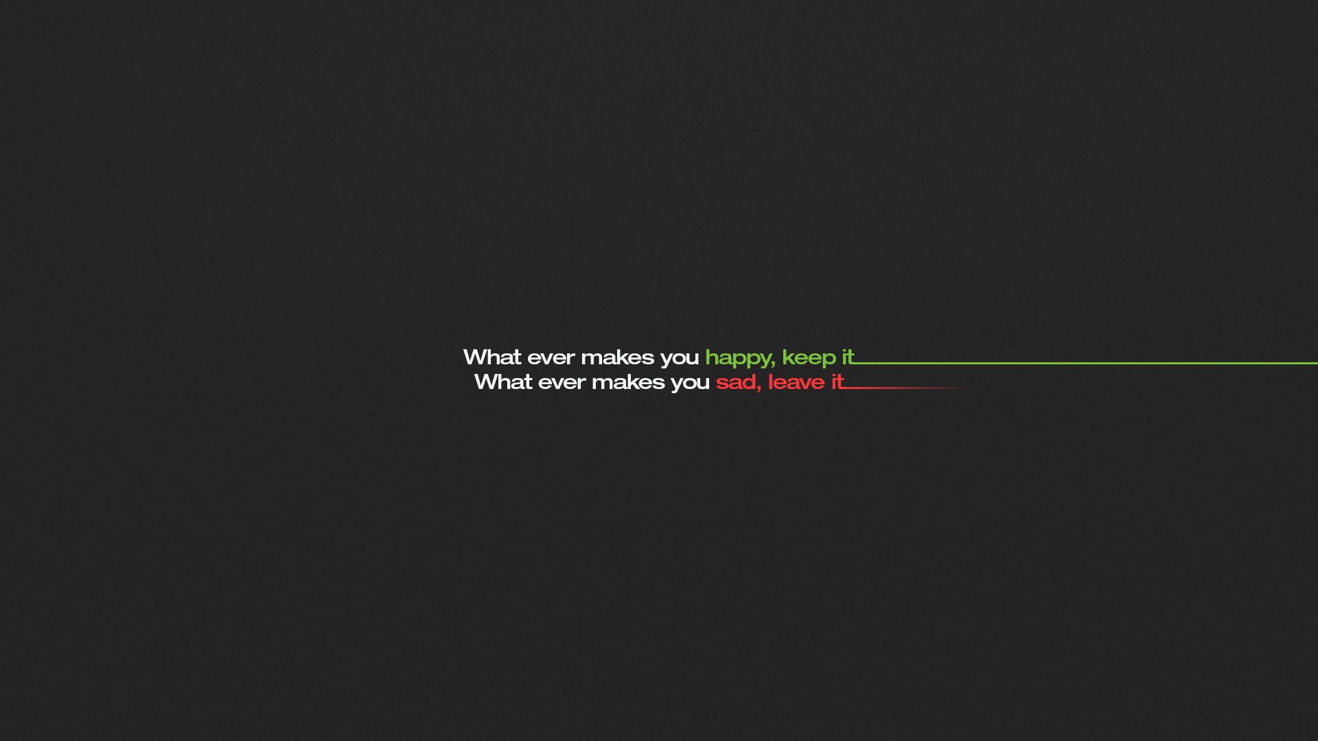 Frase minimalista sfondo scuro, 1920x1080 Full HD, PC