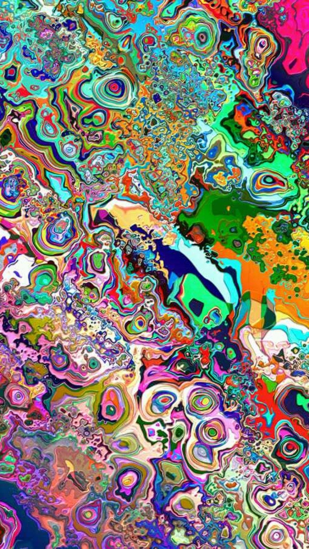 Pattern psichedelico occhi colorati, 1920x1200 WUXGA, Laptop