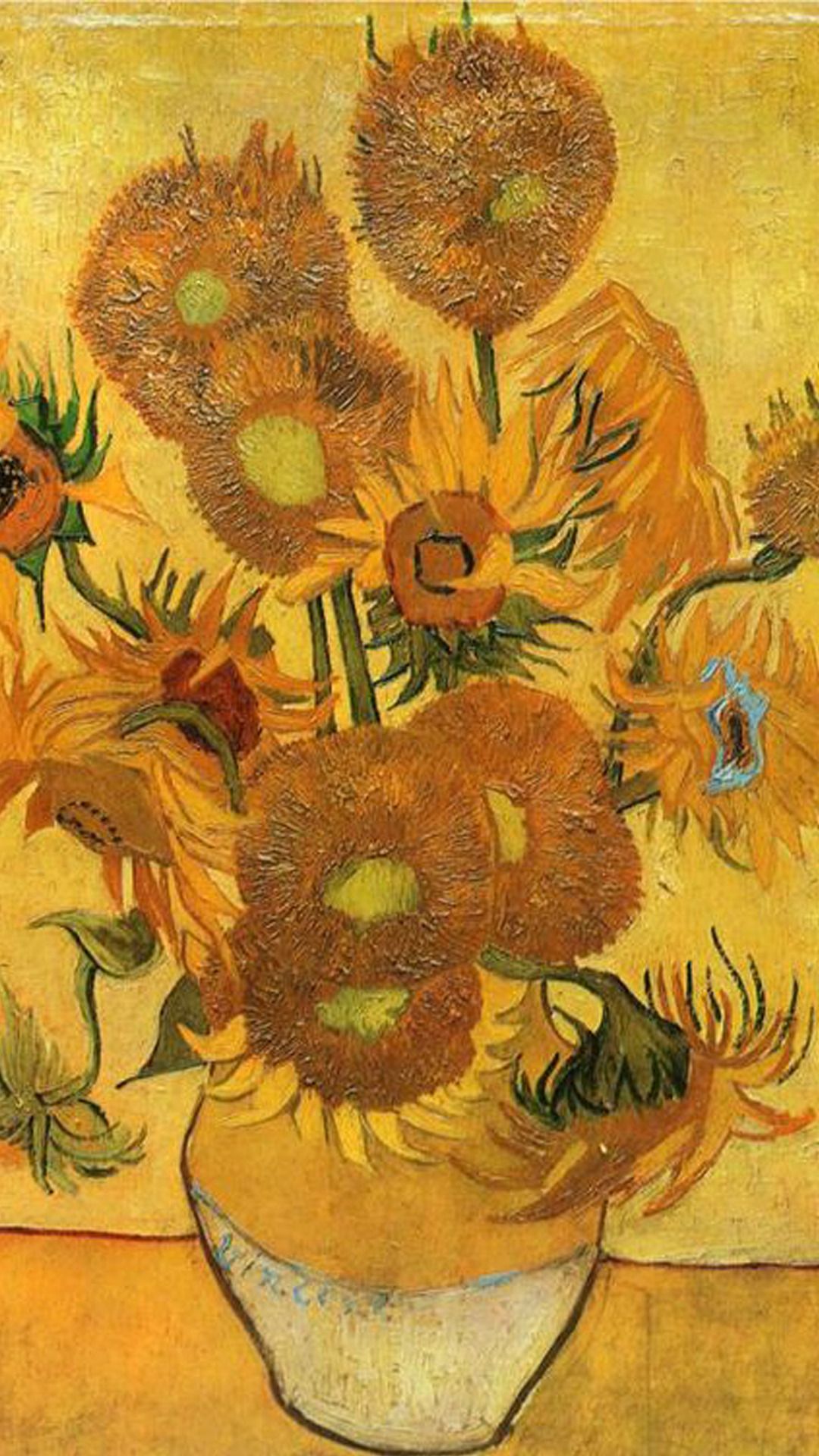 Girasoli di Van Gogh, 1080x1920 Full HD Verticale, Samsung Galaxy