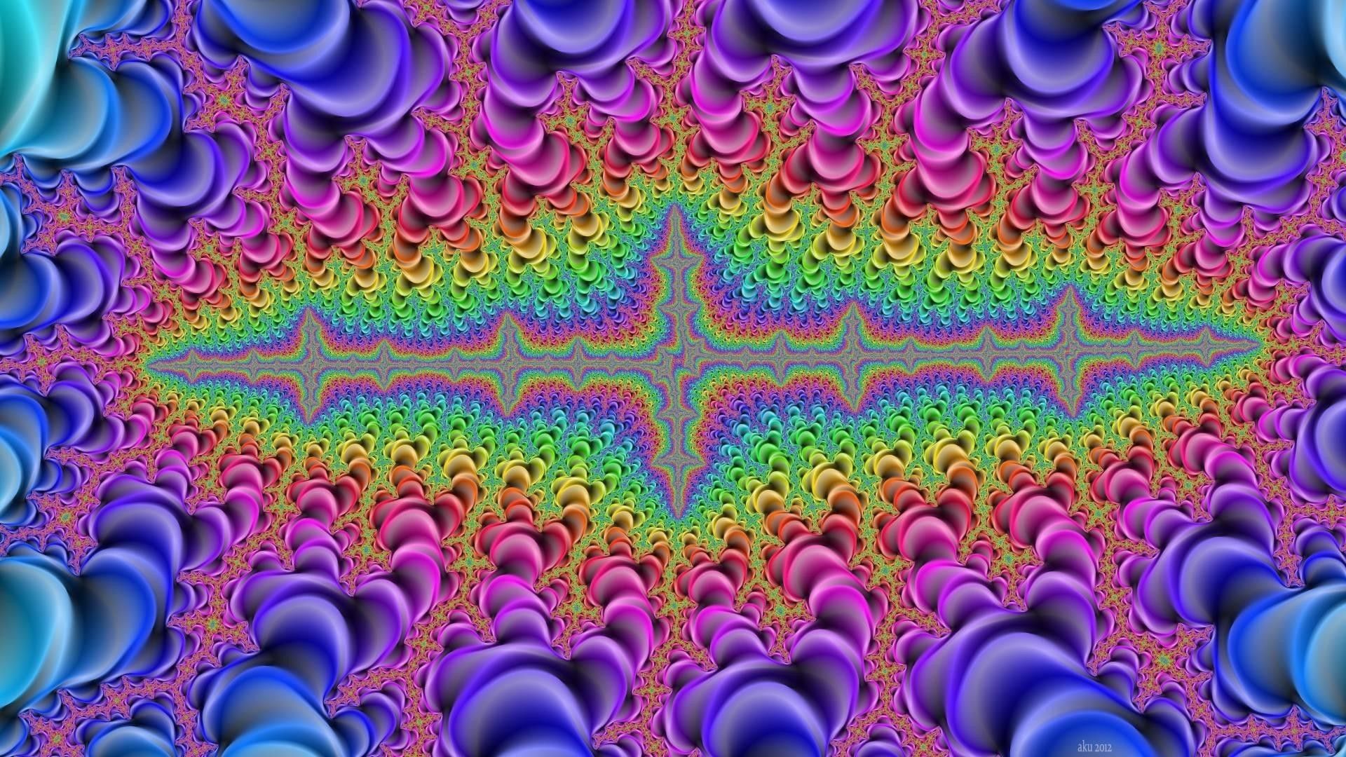 Frattale psichedelico arcobaleno, 1920x1080 1080p, Desktop