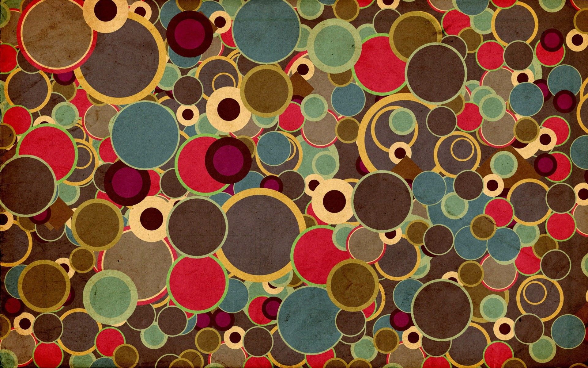 Cerchi retro colorati pattern, 1920x1200 WUXGA, Desktop