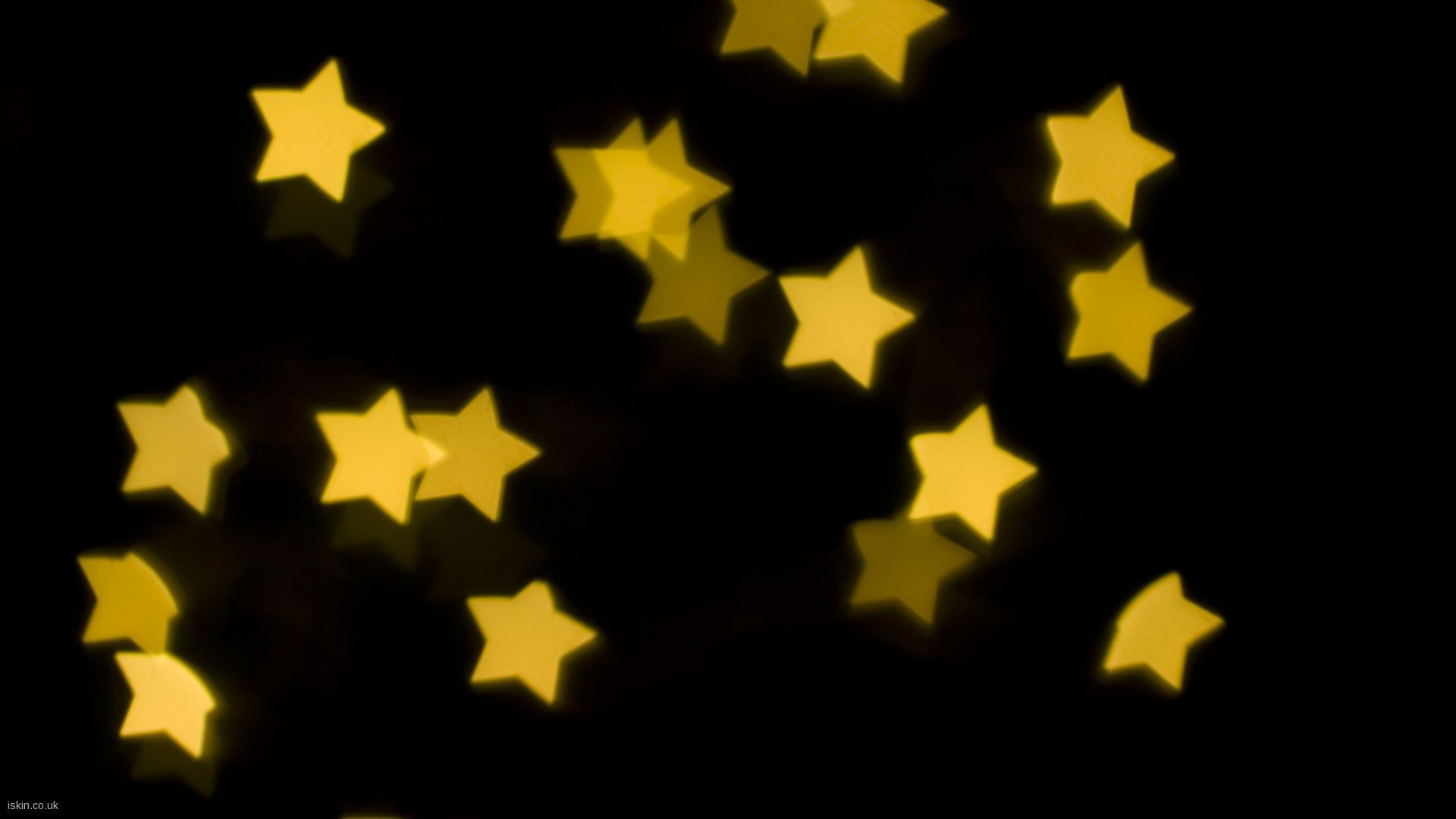 Stelle gialle su sfondo nero, 1920x1080 1080p, PC Desktop