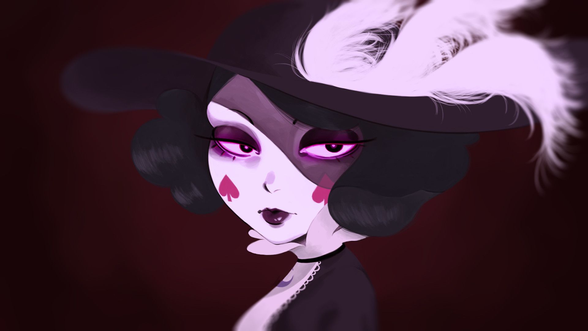 Ragazza demone incappucciata oscura, 1920x1080 Full HD, PC