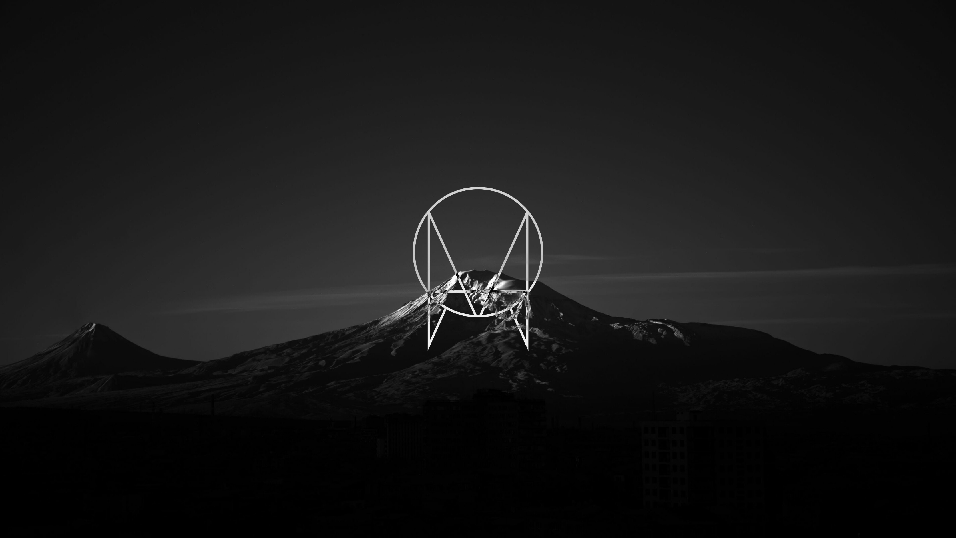 Logo OWSLA montagna nera, 3344x1881 WQXGA, PC