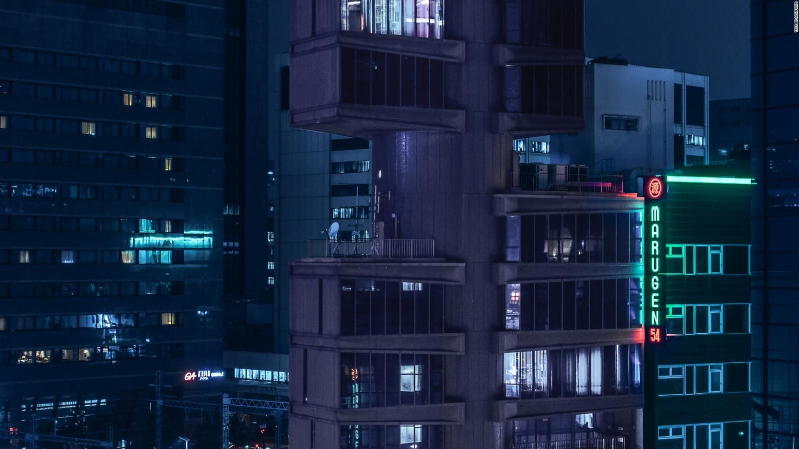 Palazzi Tokyo notturni neon, 1600x900 HD, iMac