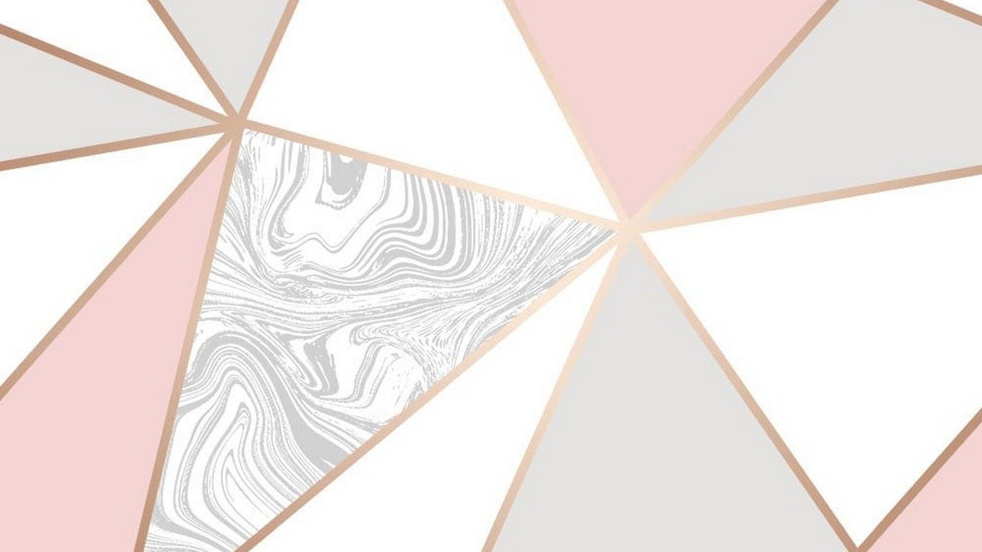 Marmo geometrico oro rosa, 1920x1080 Full HD, PC Desktop