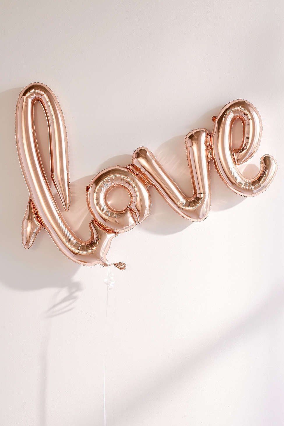 Palloncino scritta love oro rosa, 975x1463 Verticale, Telefono