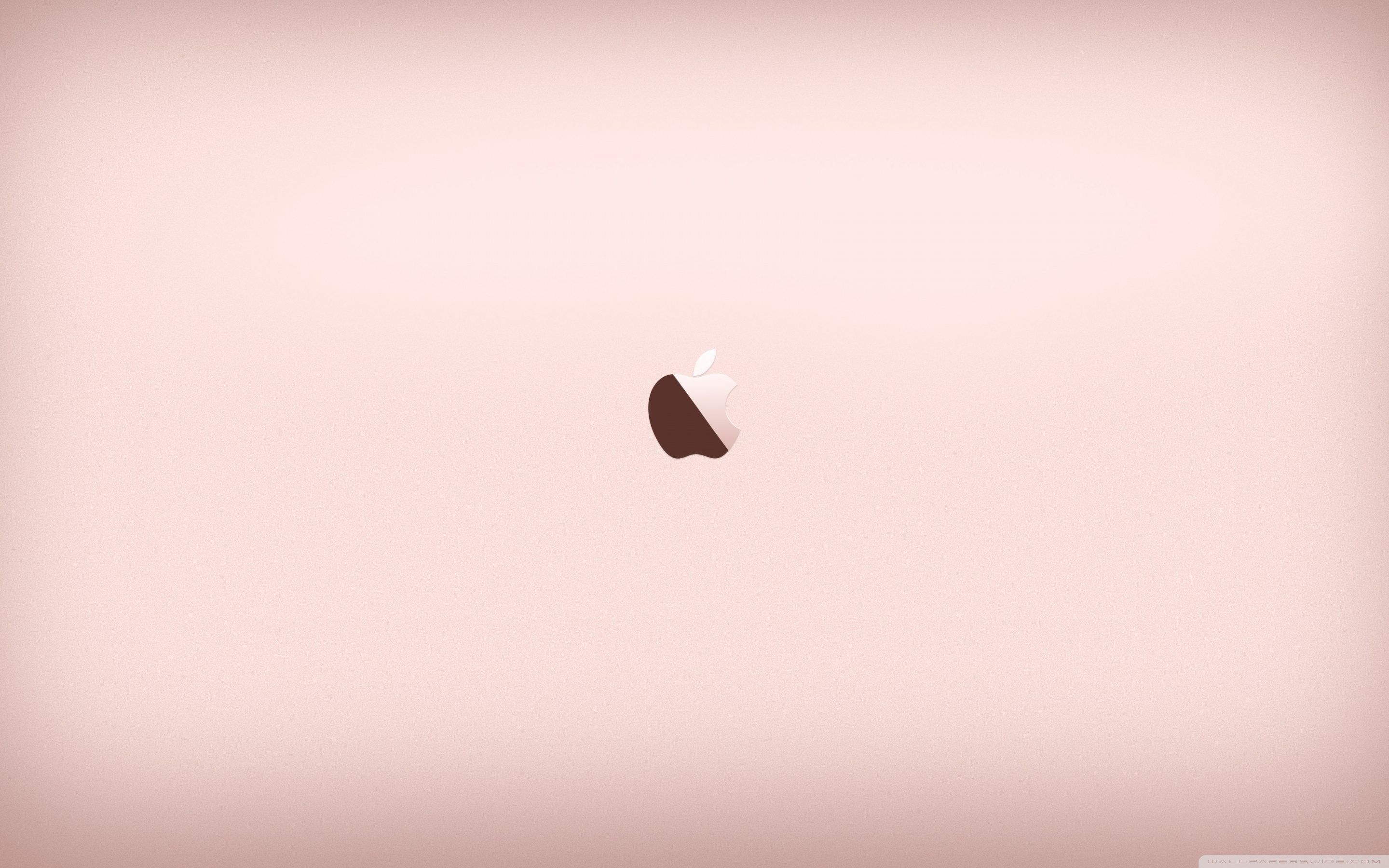 Logo Apple rosa dorato, azienda tech, 2880x1800 2K+, Desktop