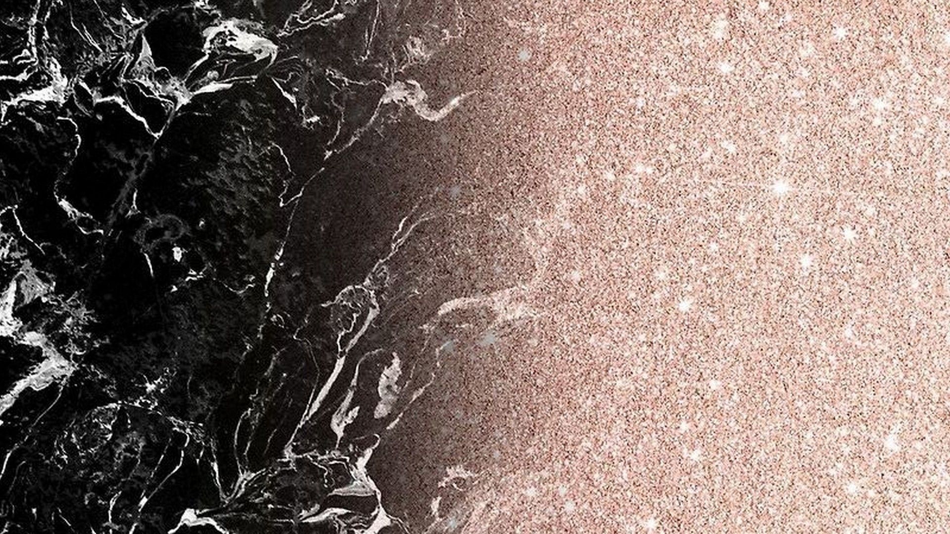 Marmo nero e glitter oro rosa, 1920x1080 1080p, PC Desktop
