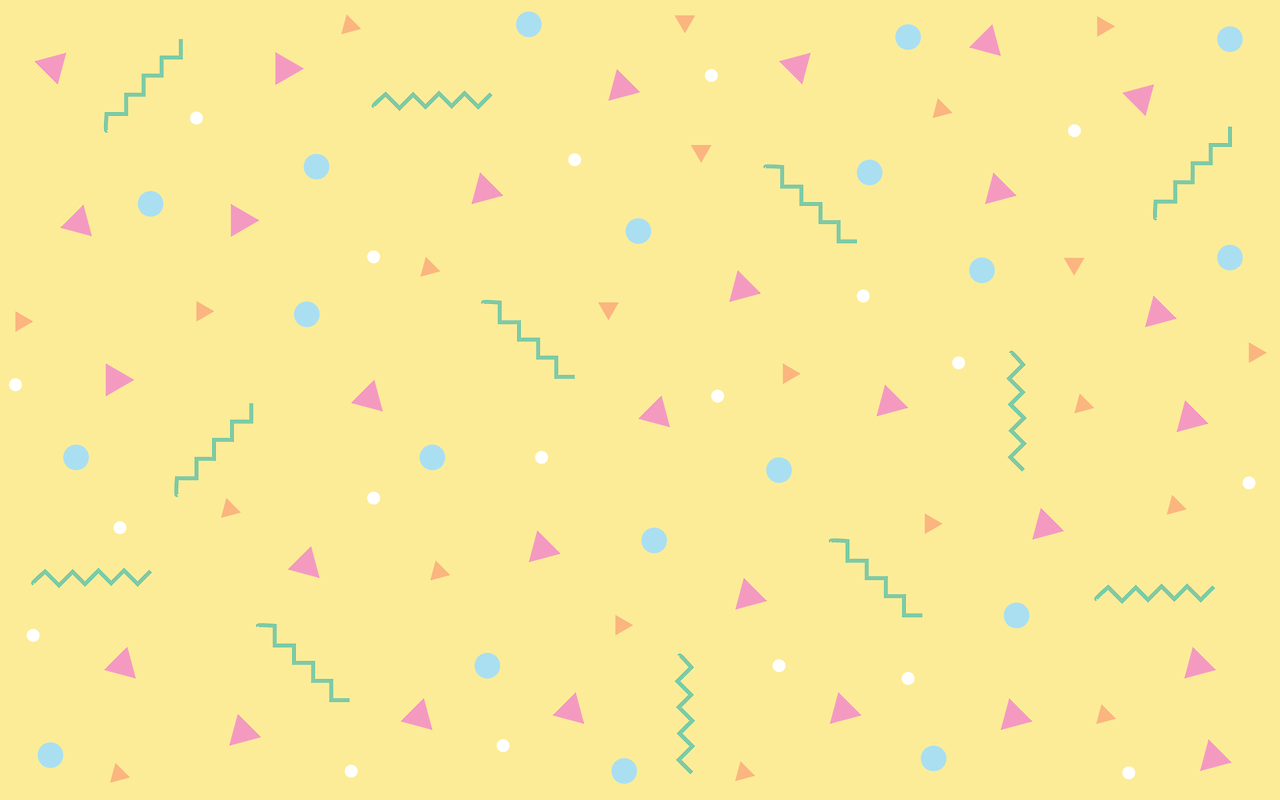 forme geometriche pastello giallo, 1280x800 HD, Desktop