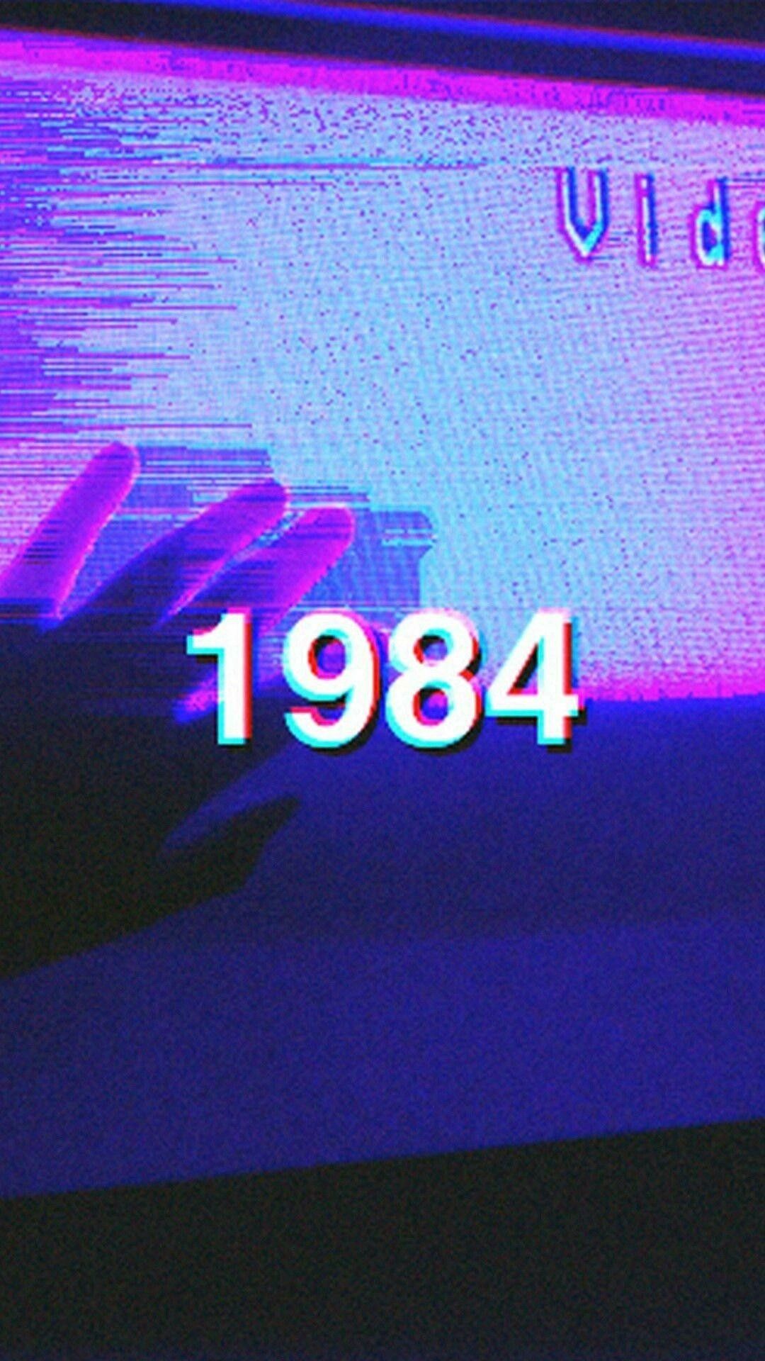 Schermo glitch anni '80, 1080x1920 Verticale, Mobile