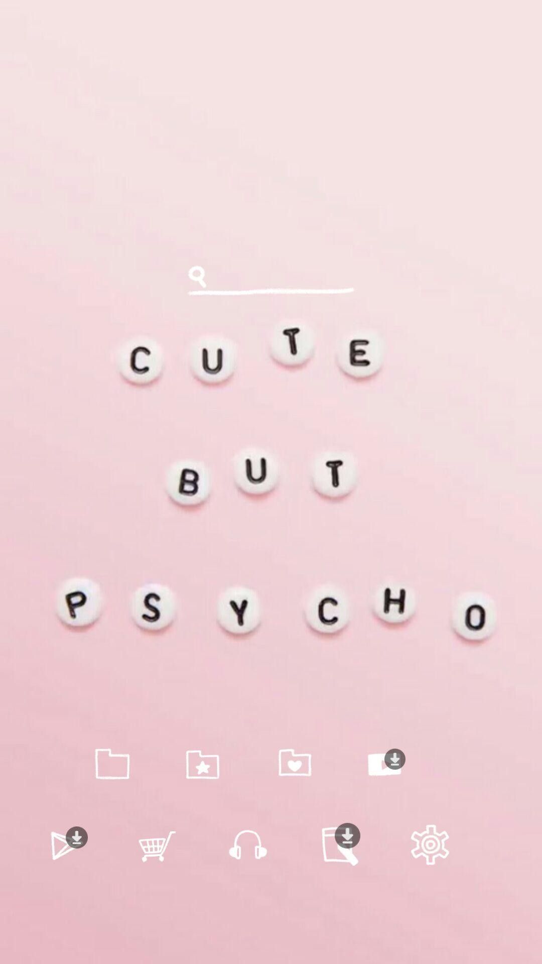 Perline rosa Cute Psycho, 1080x1920 Full HD Verticale, Smartphone