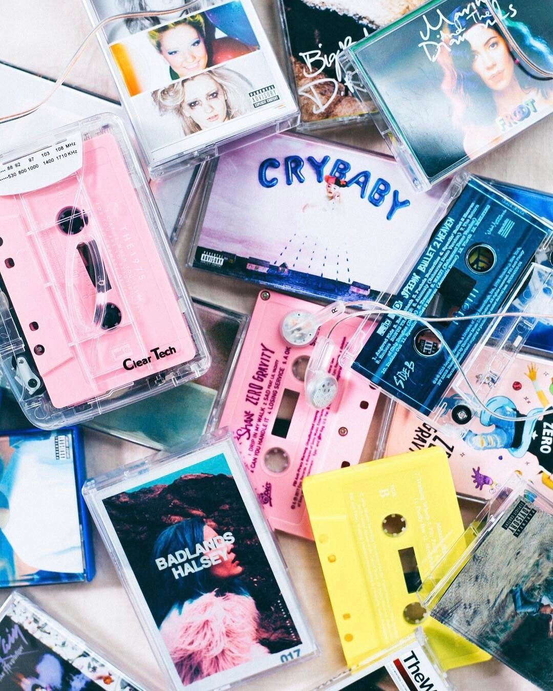 Musicassette pastello vintage anni '80, 1080x1350 Verticale, Mobile