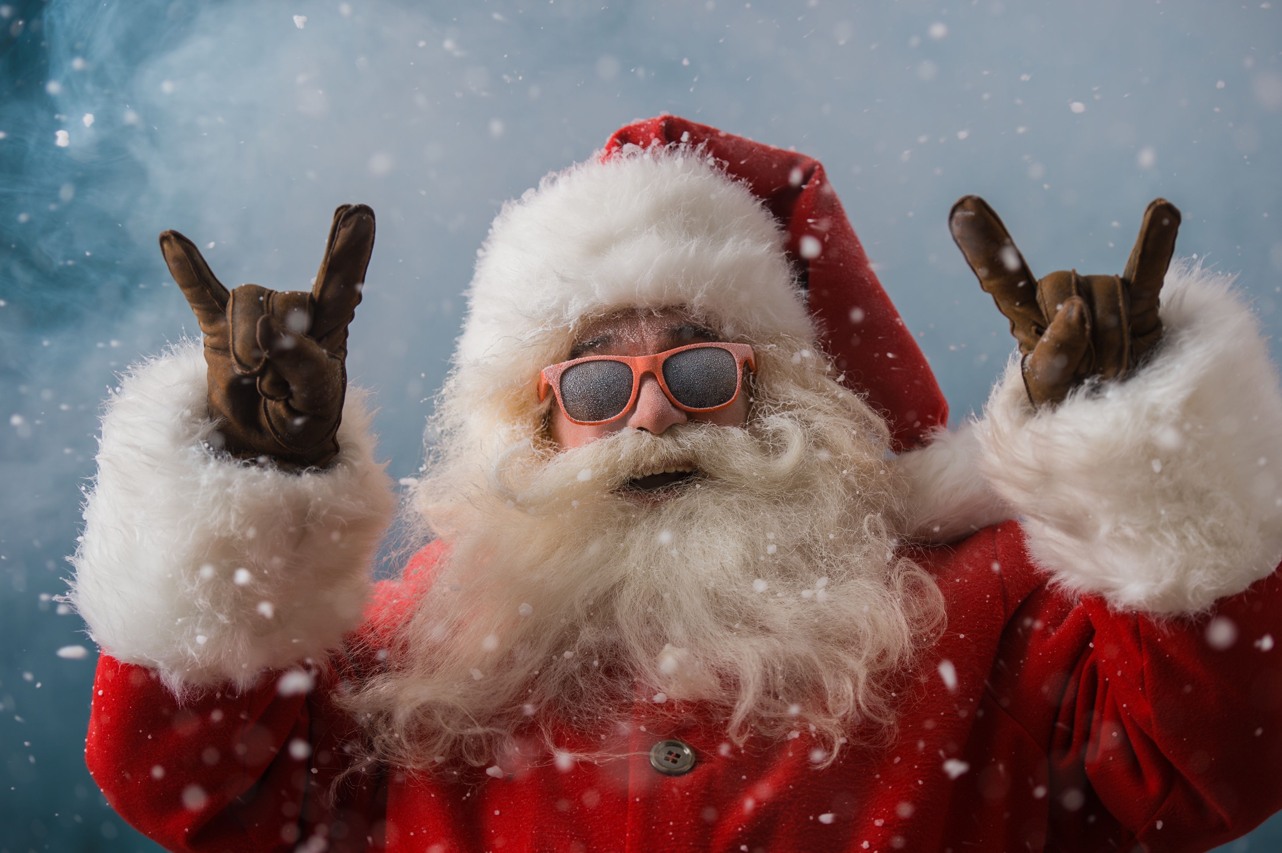 Babbo Natale occhiali da sole rock, 4207x2800 UHD, PC 4K